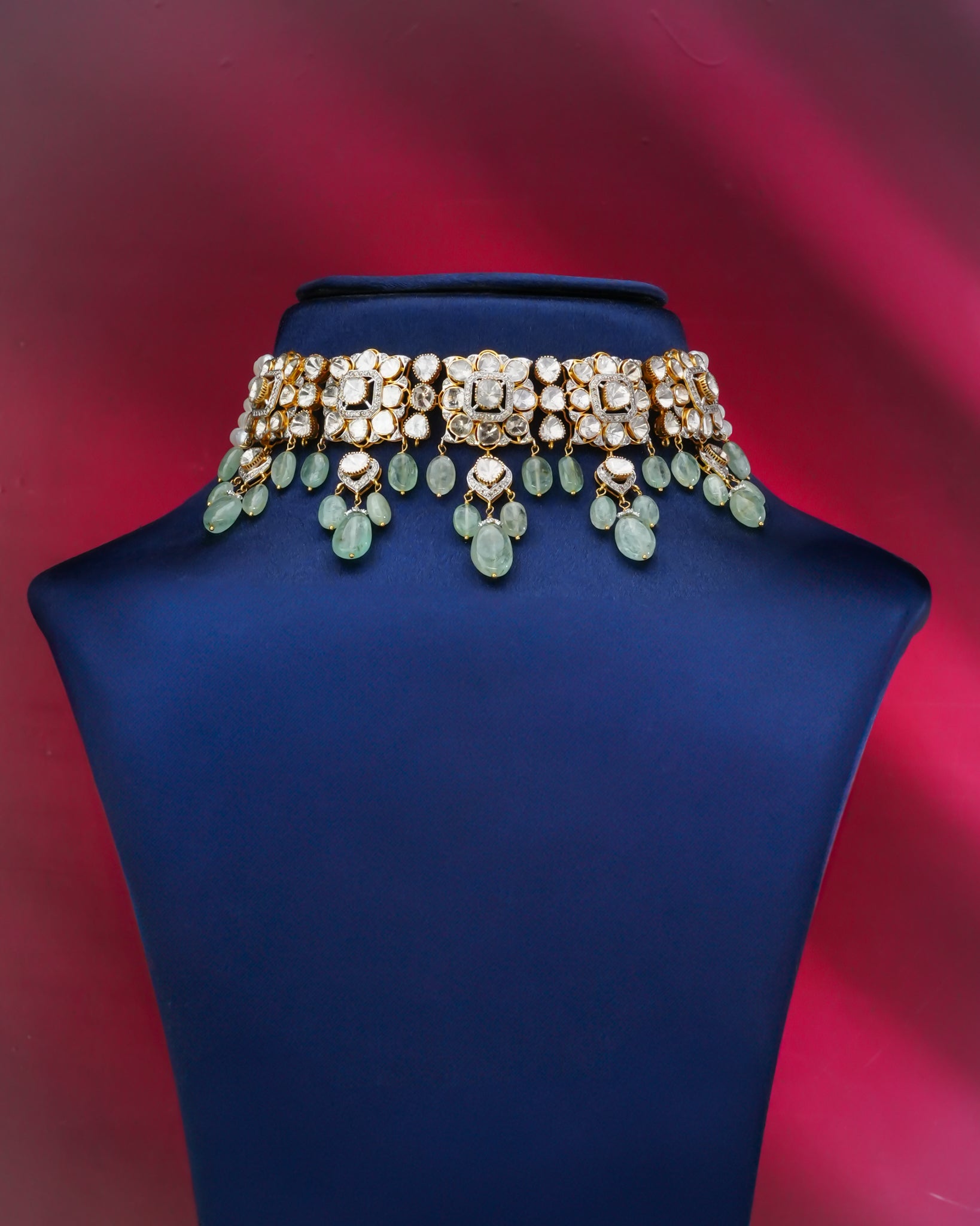 Estella Polki And Diamond Choker