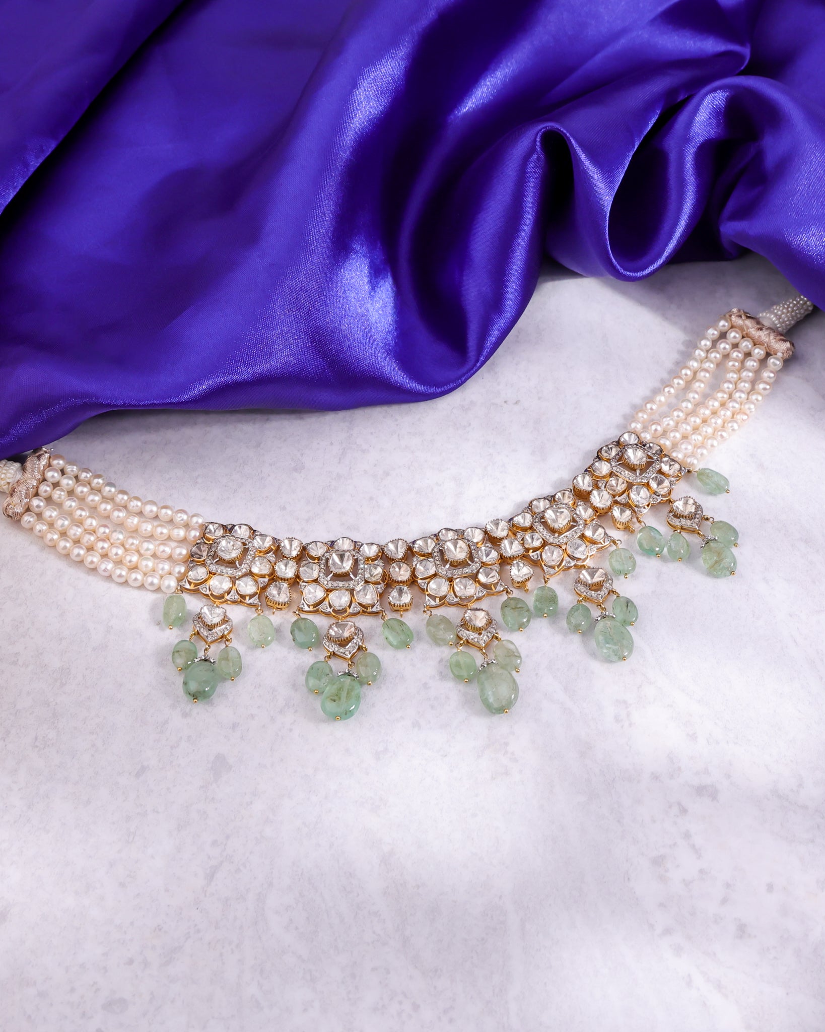 Estella Polki And Diamond Choker