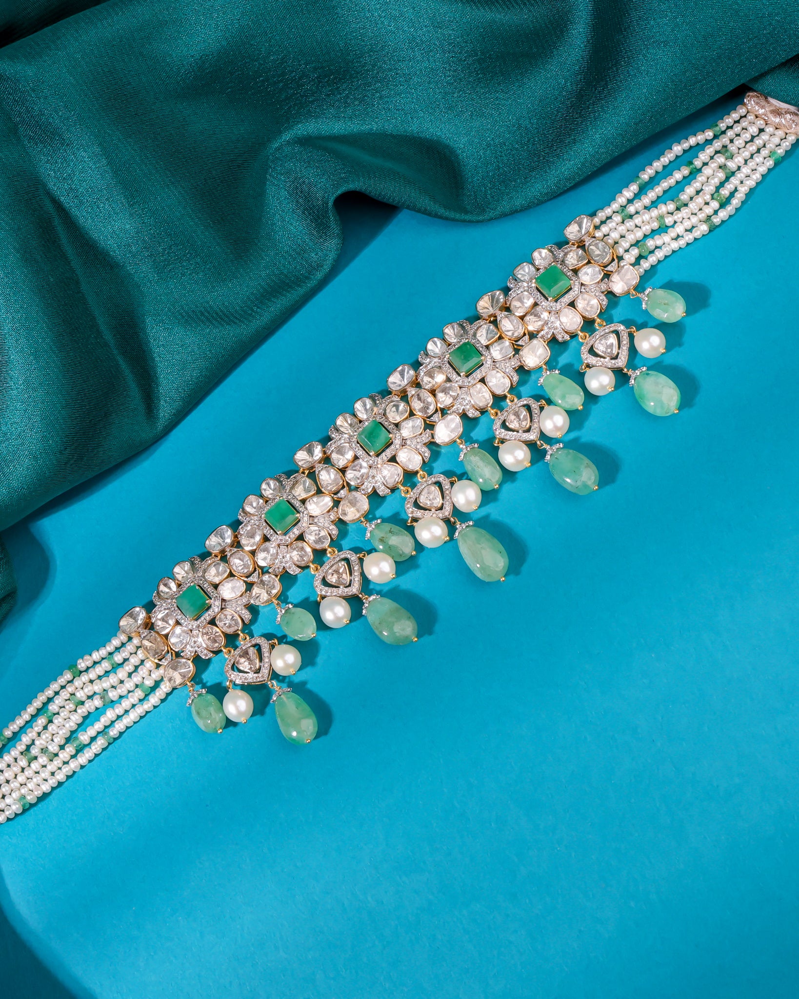 Disha Polki And Diamond Choker