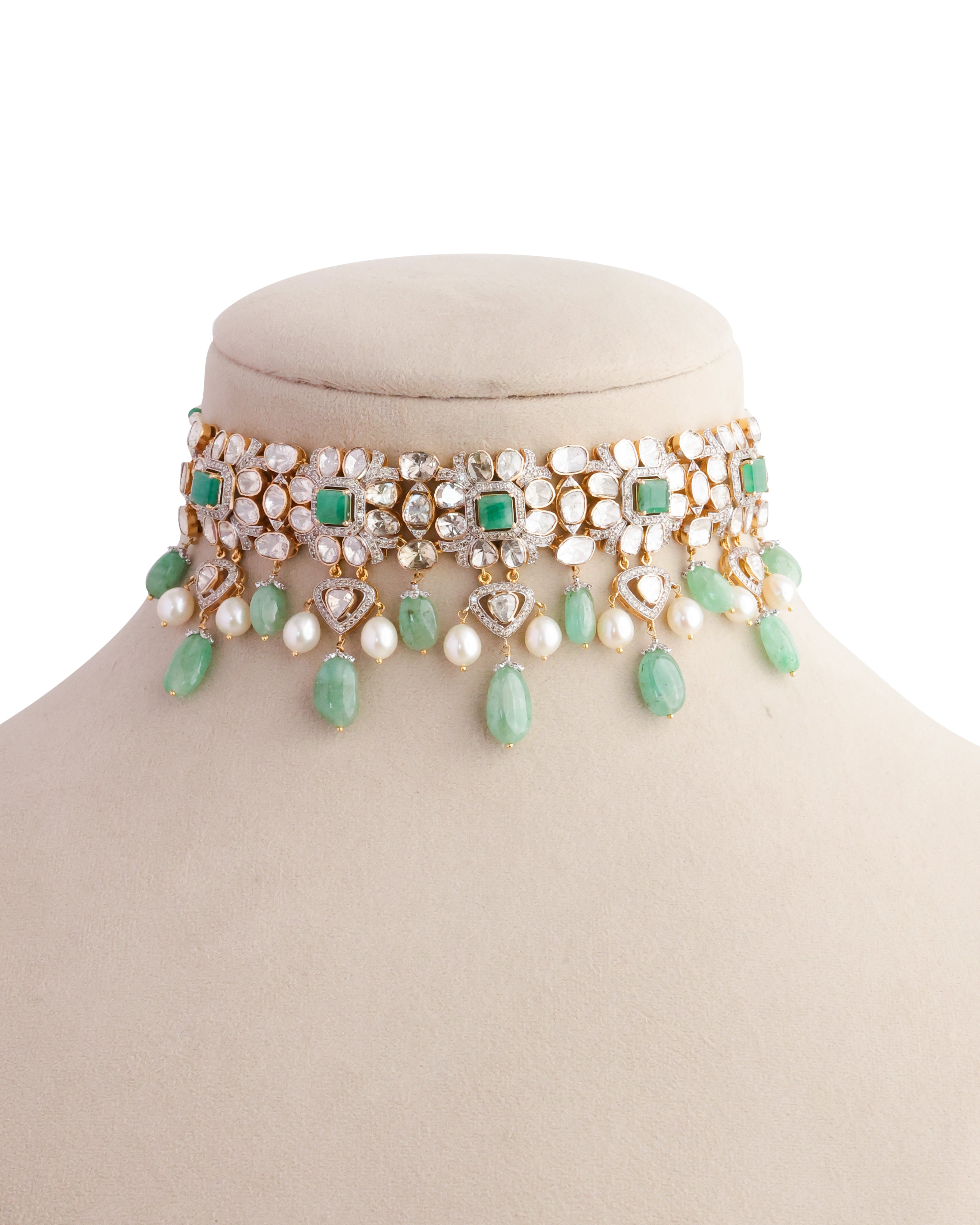 Disha Polki And Diamond Choker