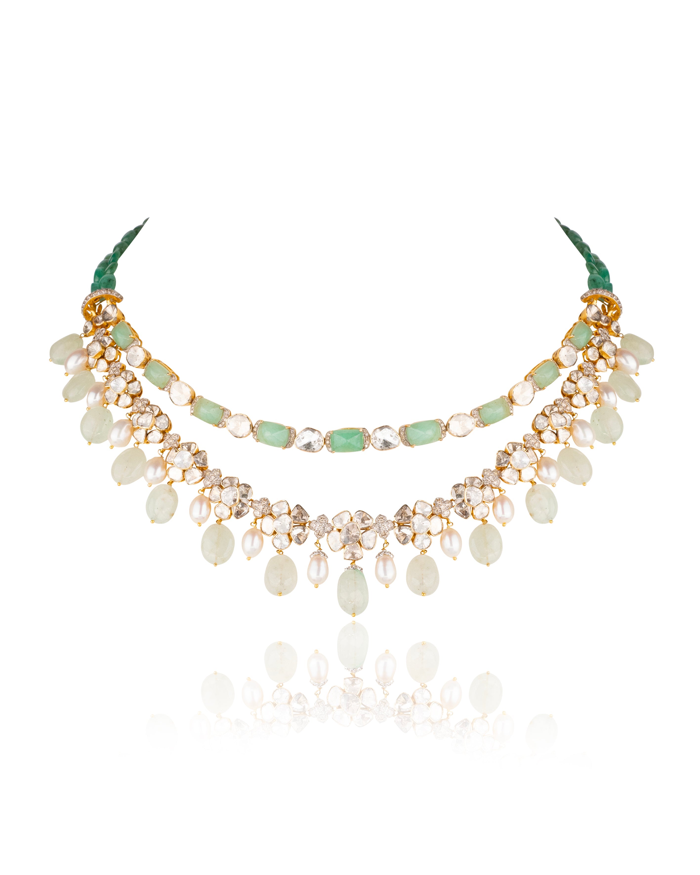 Humera Polki And Diamond Necklace