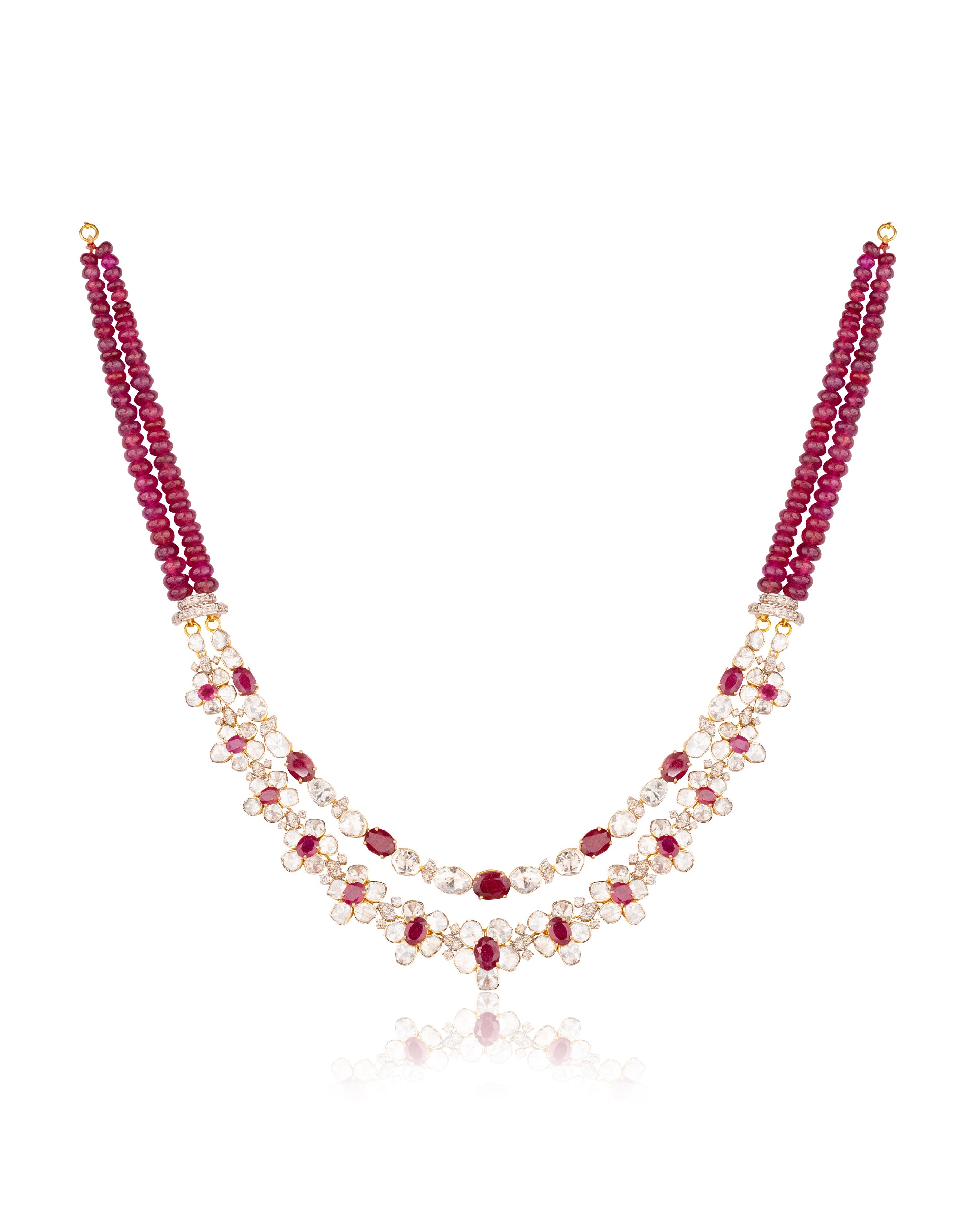 Sanika Polki And Diamond Necklace