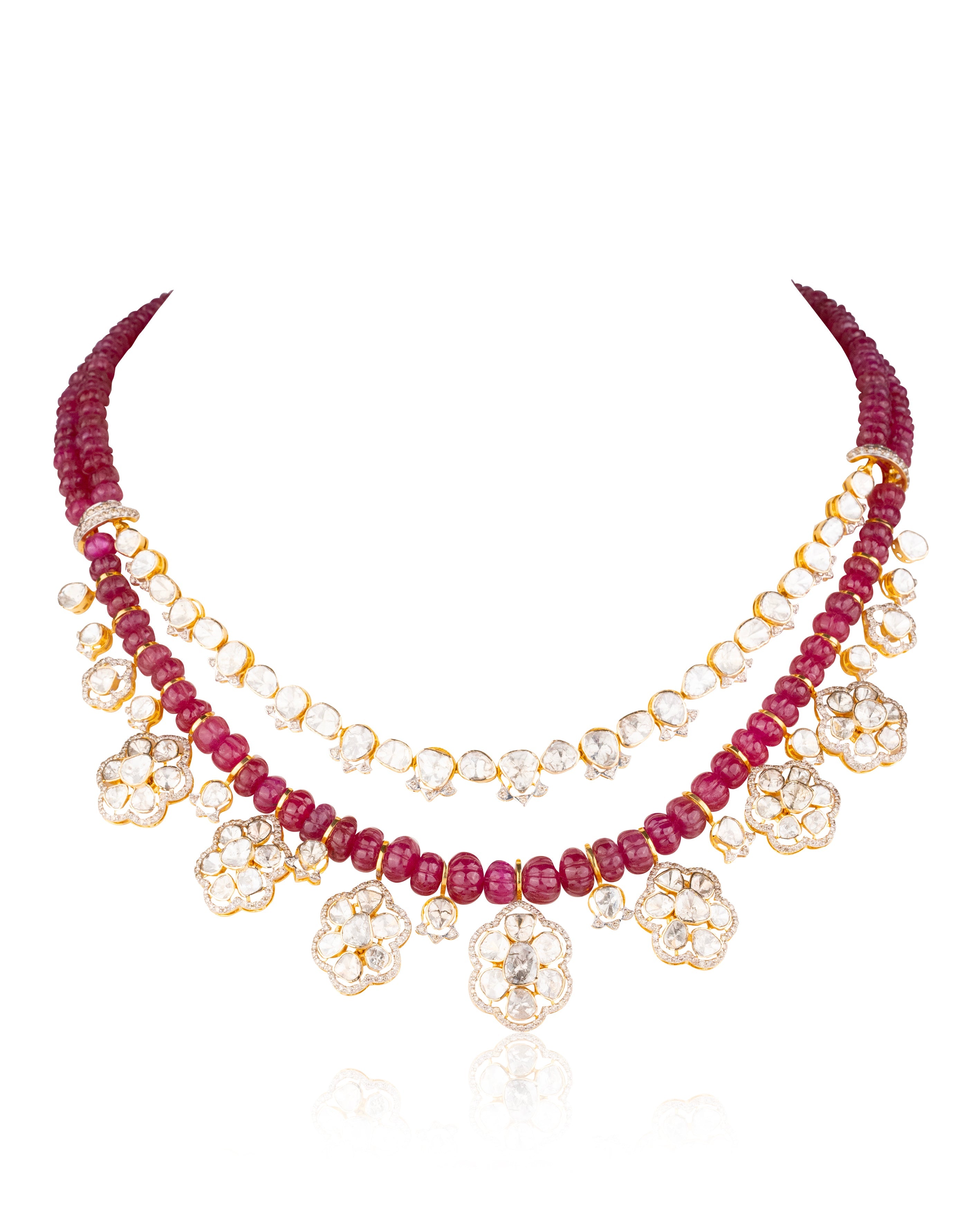 Ritu Polki And Diamond Necklace