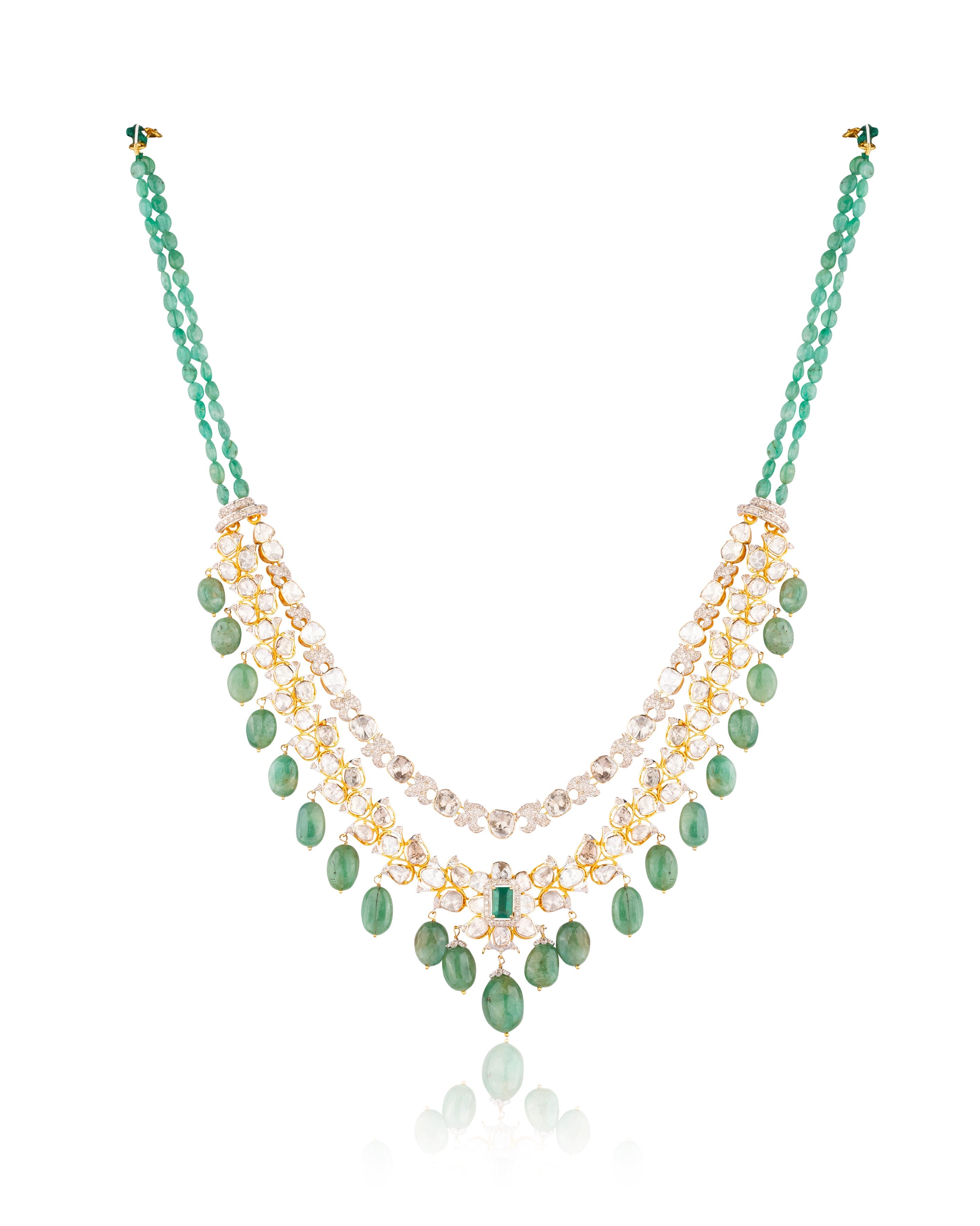 Molly Polki And Diamond Necklace