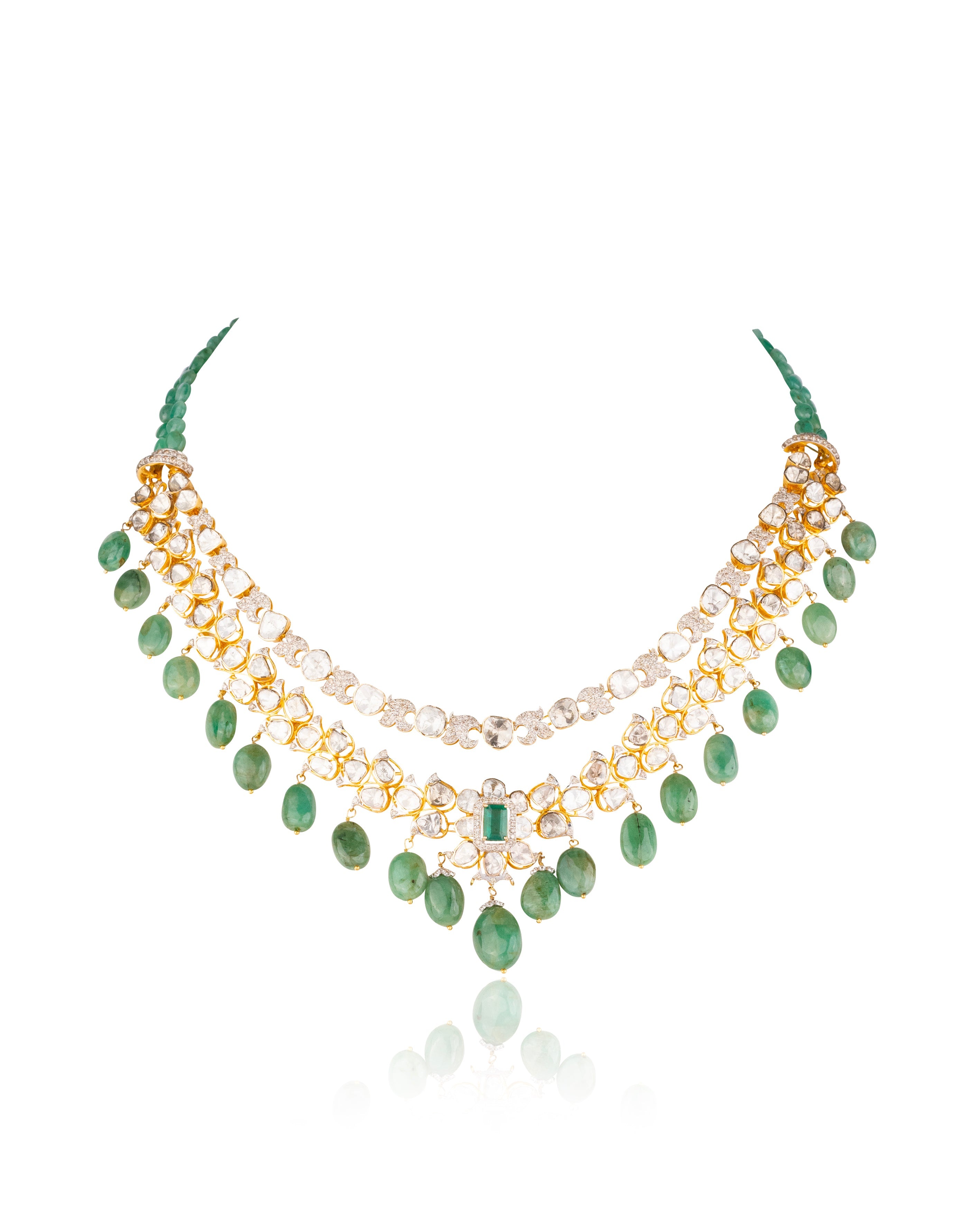 Molly Polki And Diamond Necklace