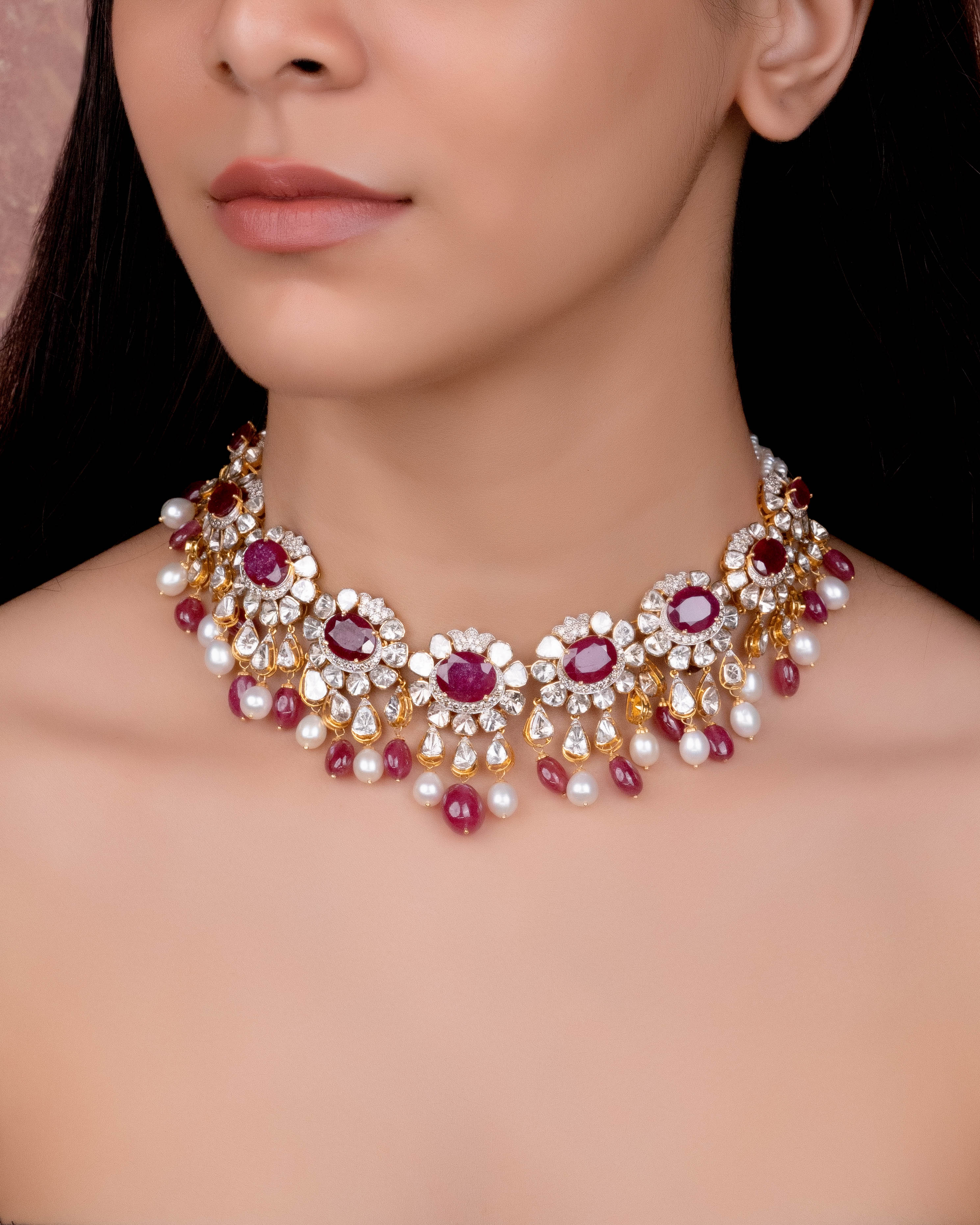 Samita Polki And Diamond Necklace