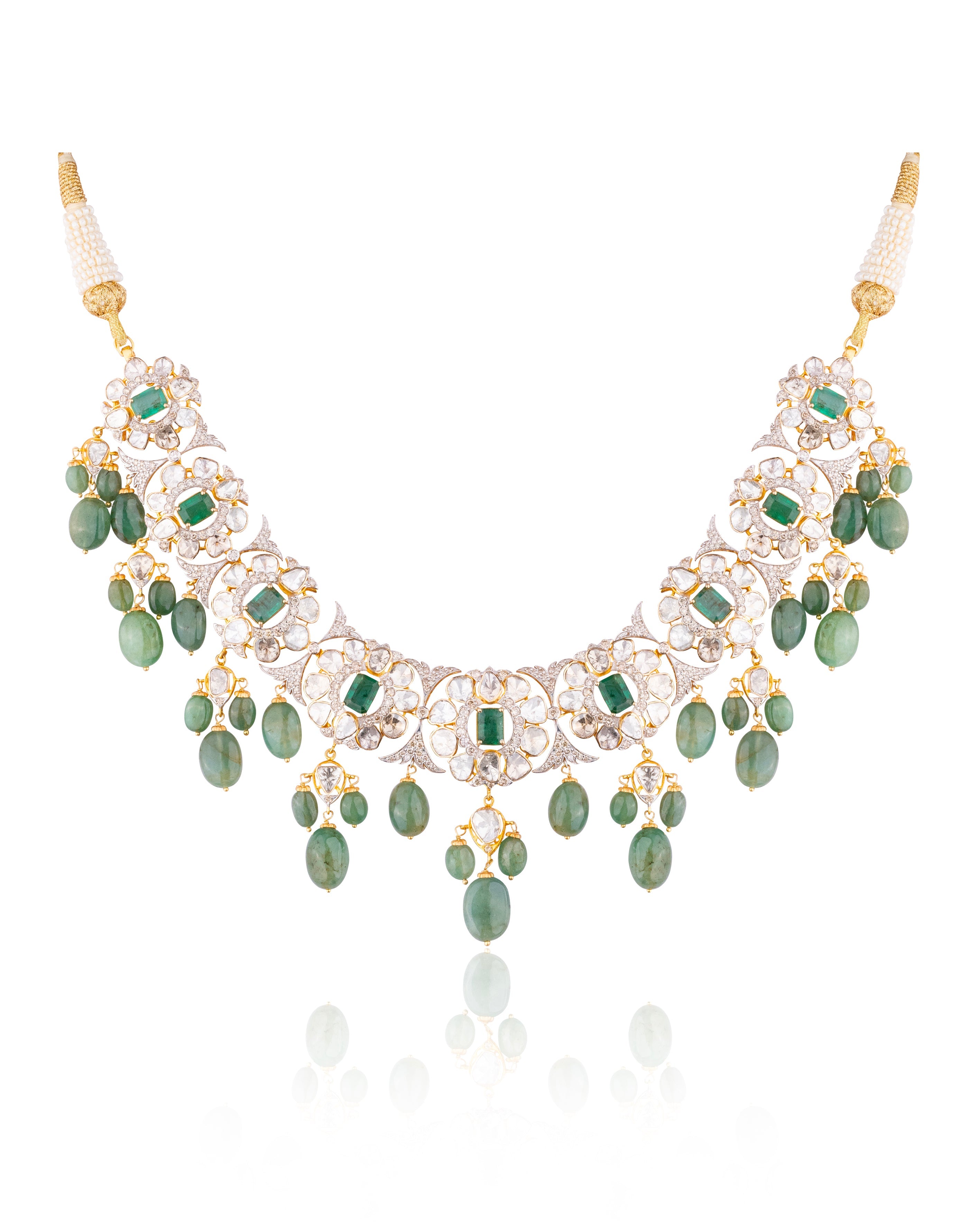Cheetna Polki And Diamond Necklace