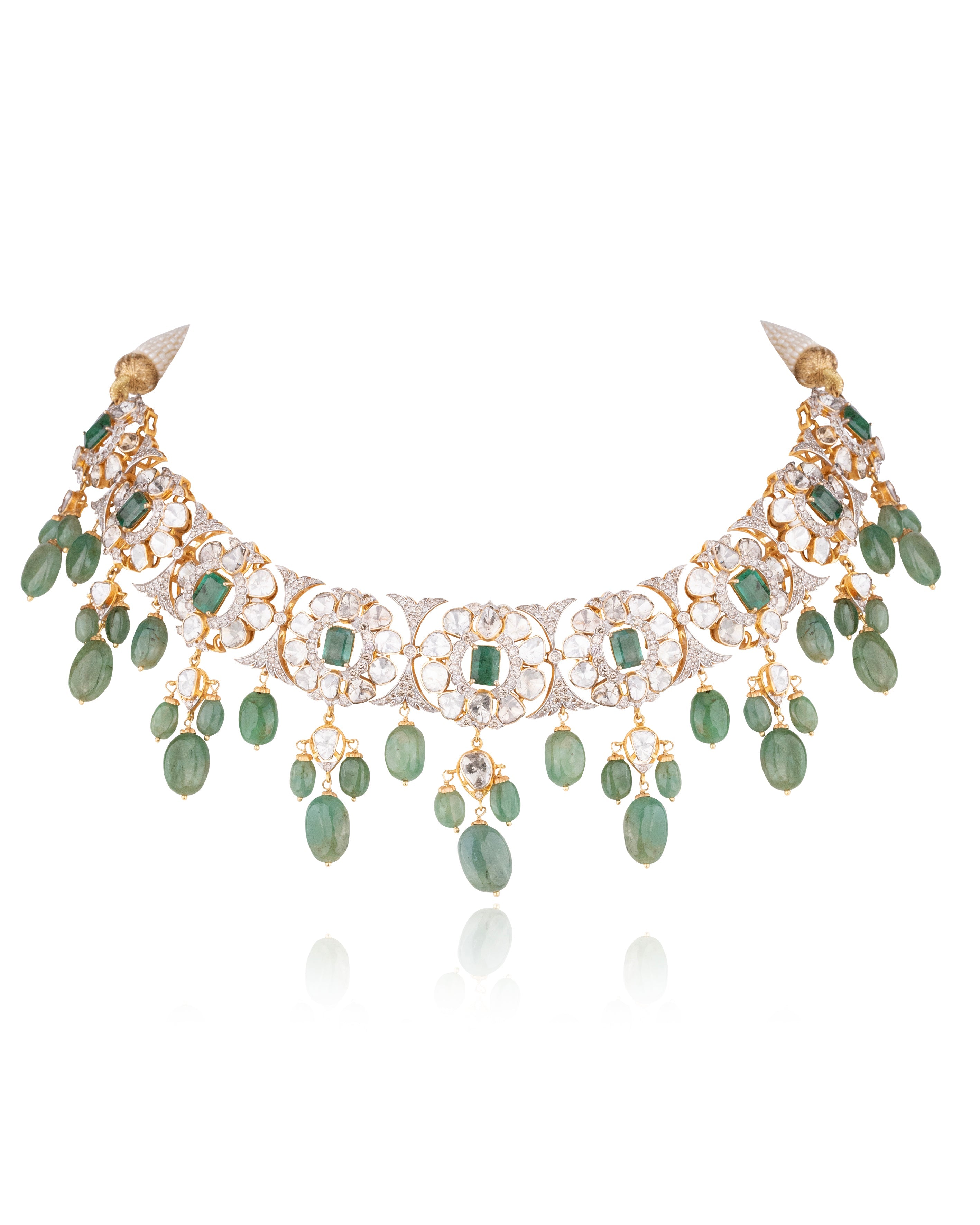 Cheetna Polki And Diamond Necklace