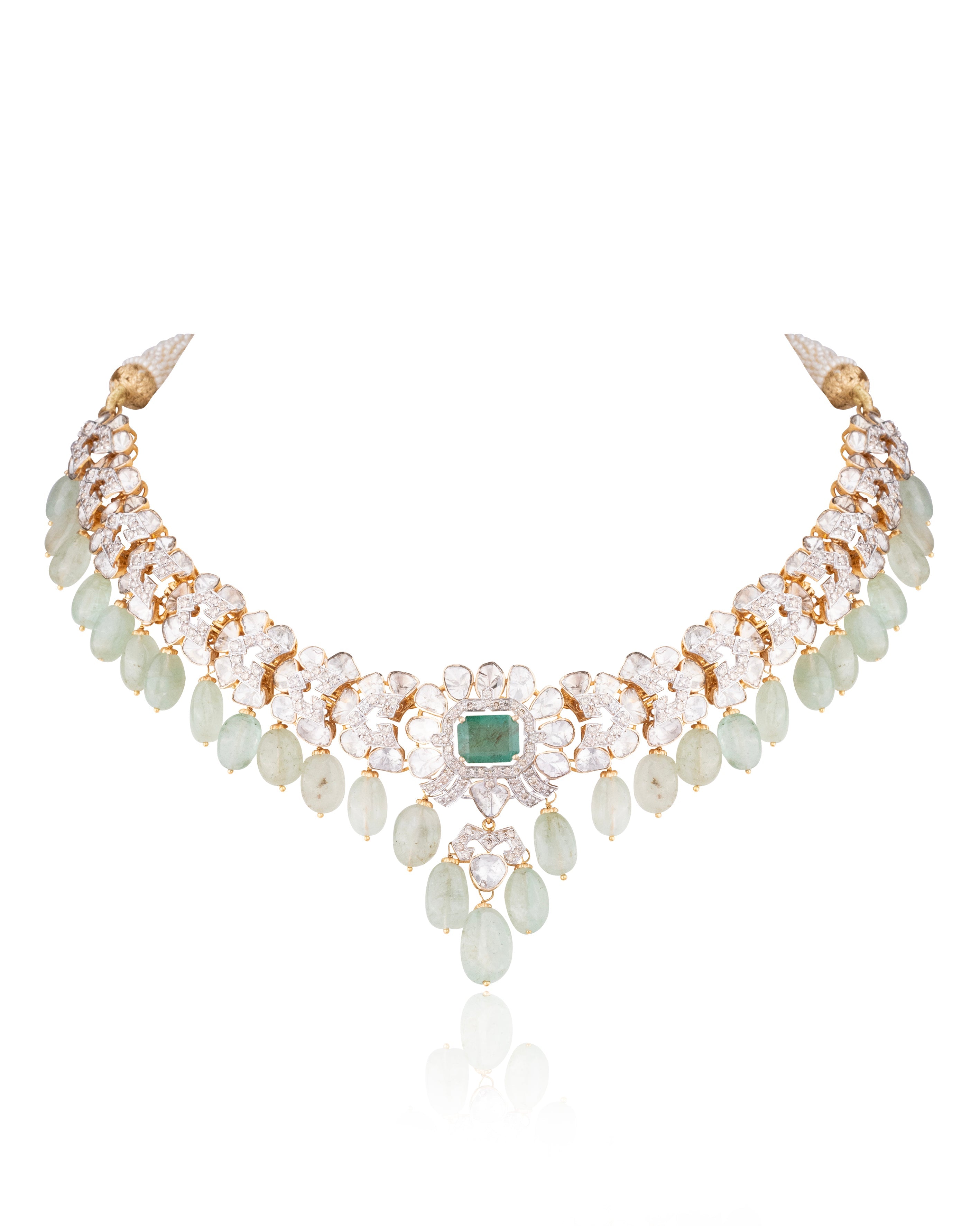 Ardhna Polki And Diamond Necklace