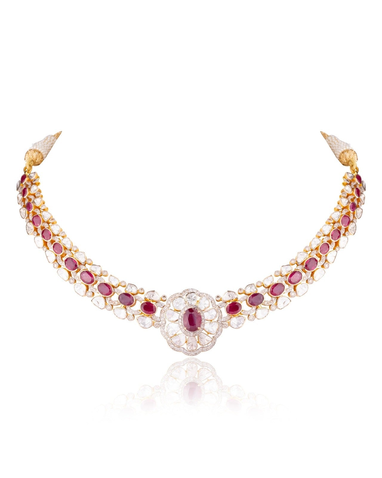 Ateeba Polki And Diamond Necklace