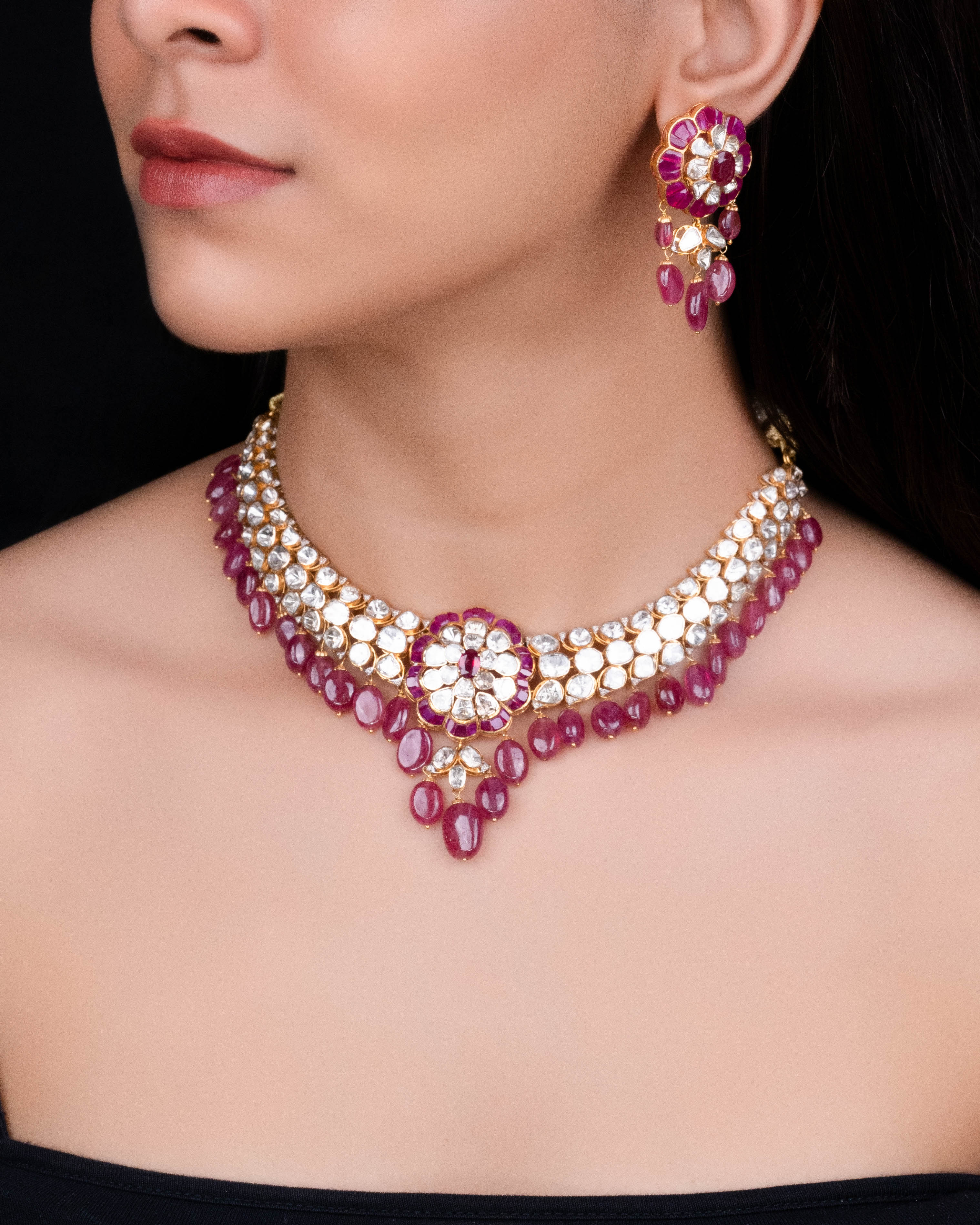 Suprita Polki And Diamond Necklace
