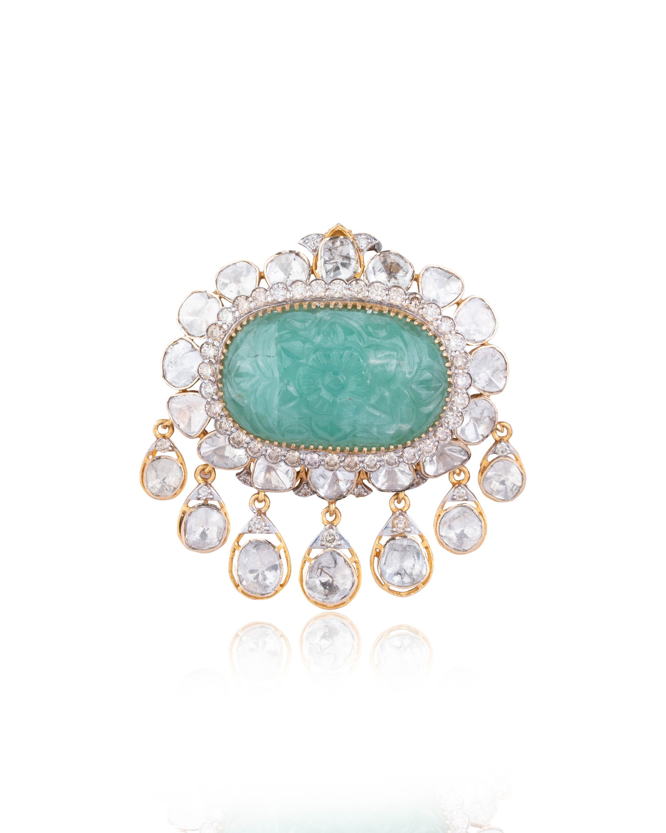 Vida Polki And Diamond Pendant