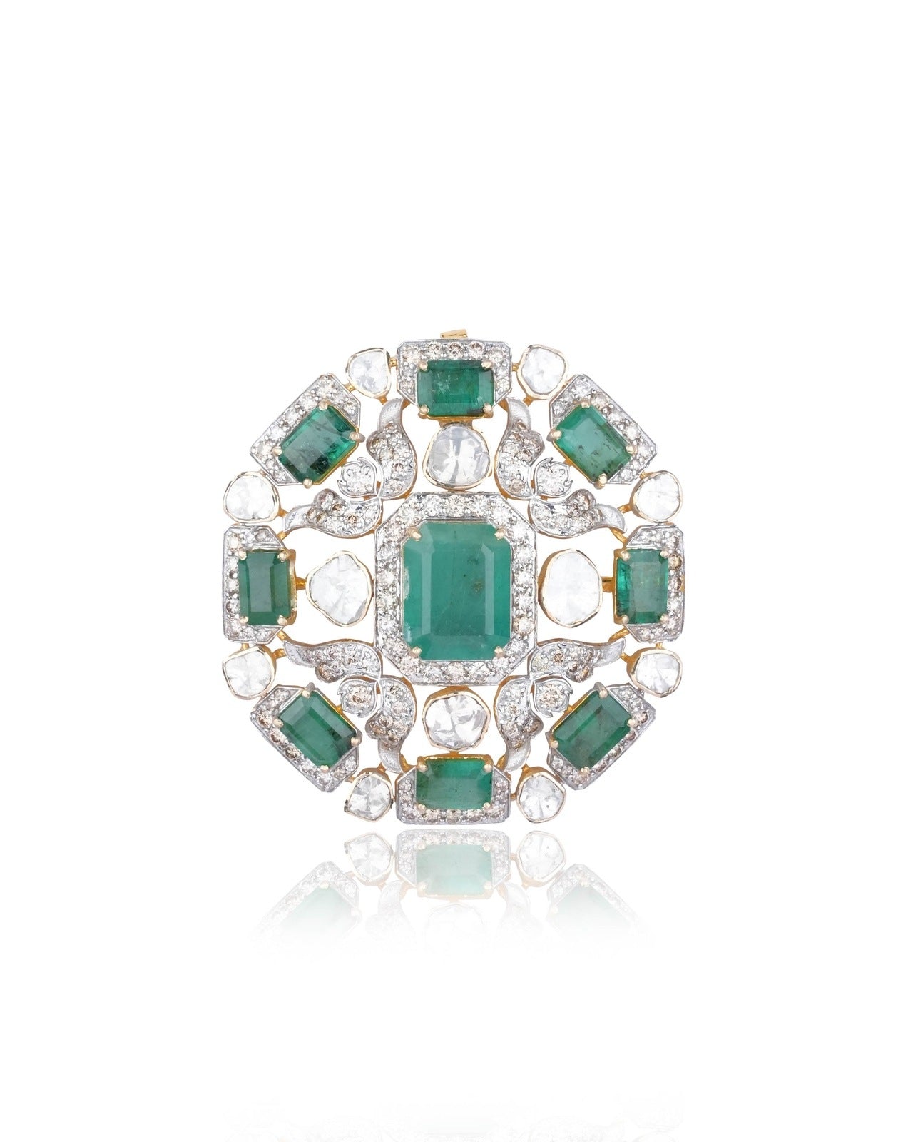 Darika Polki And Diamond Pendant