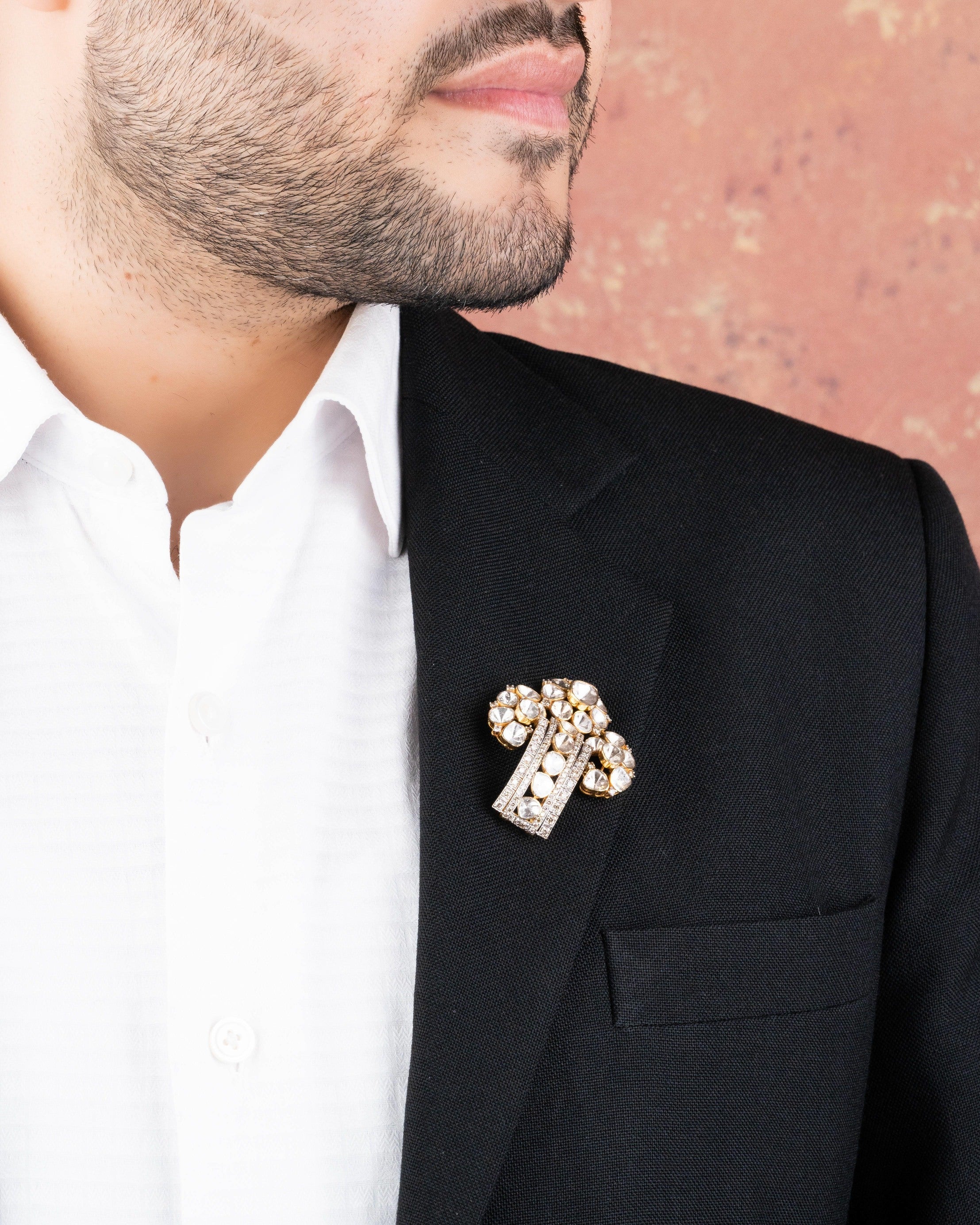 Gaurika Polki And Diamond Pendant