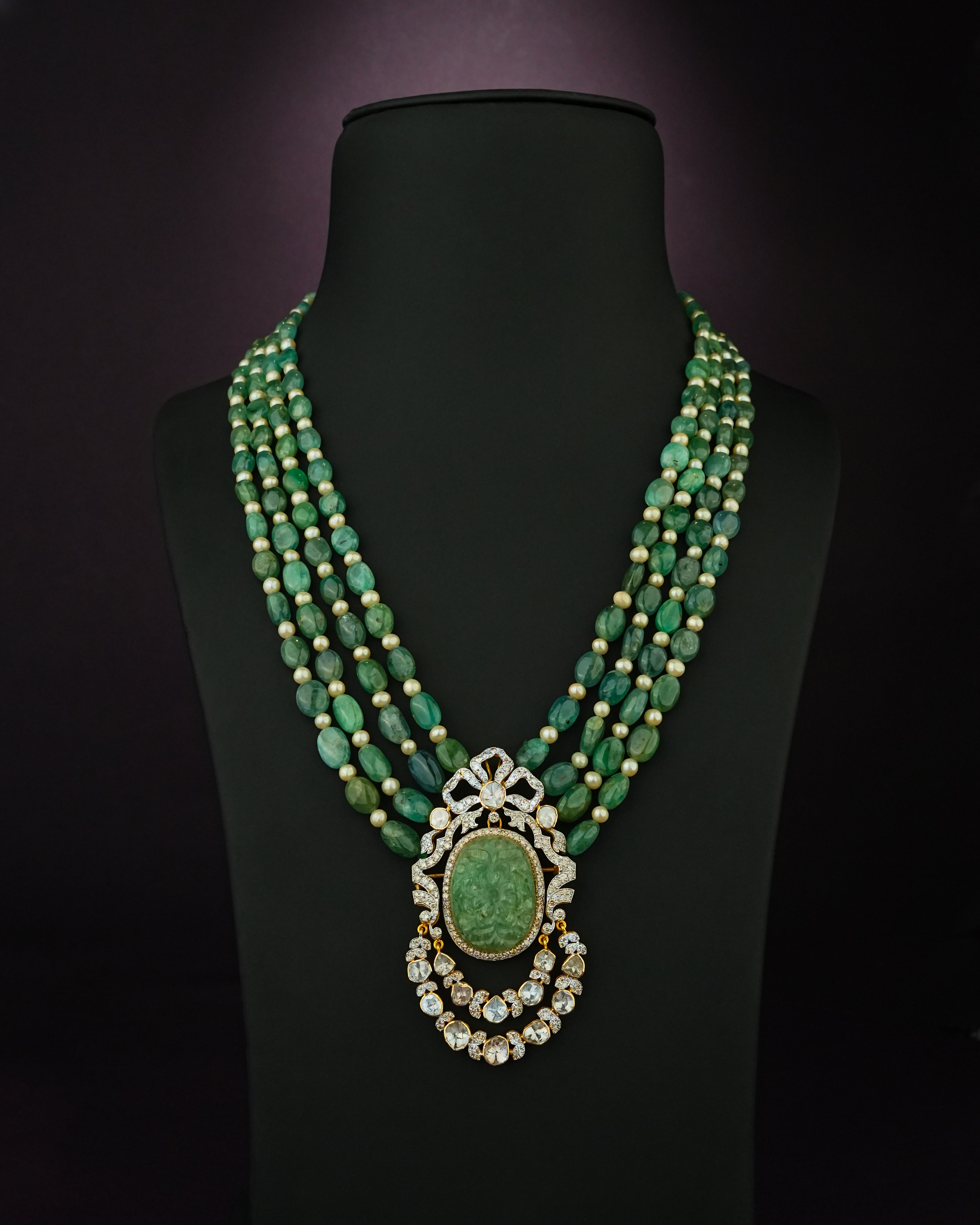 Noven Polki And Diamond Brooch