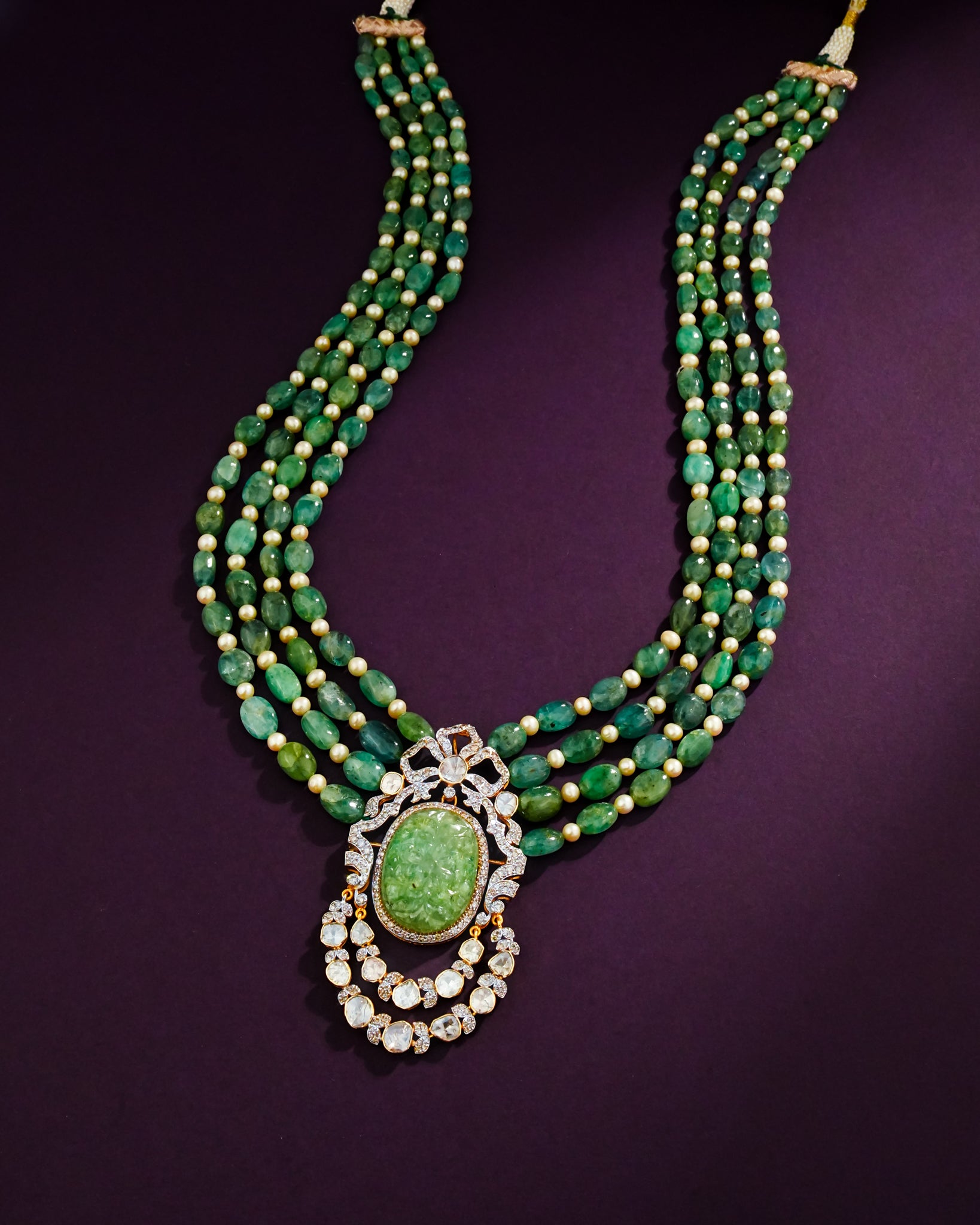 Noven Polki And Diamond Brooch