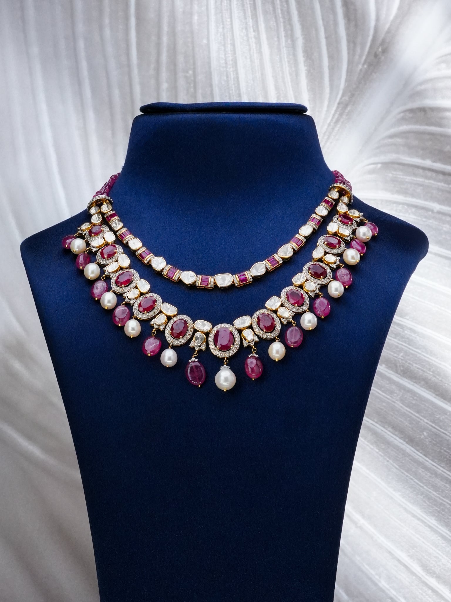 Mukti Polki And Diamond Necklace