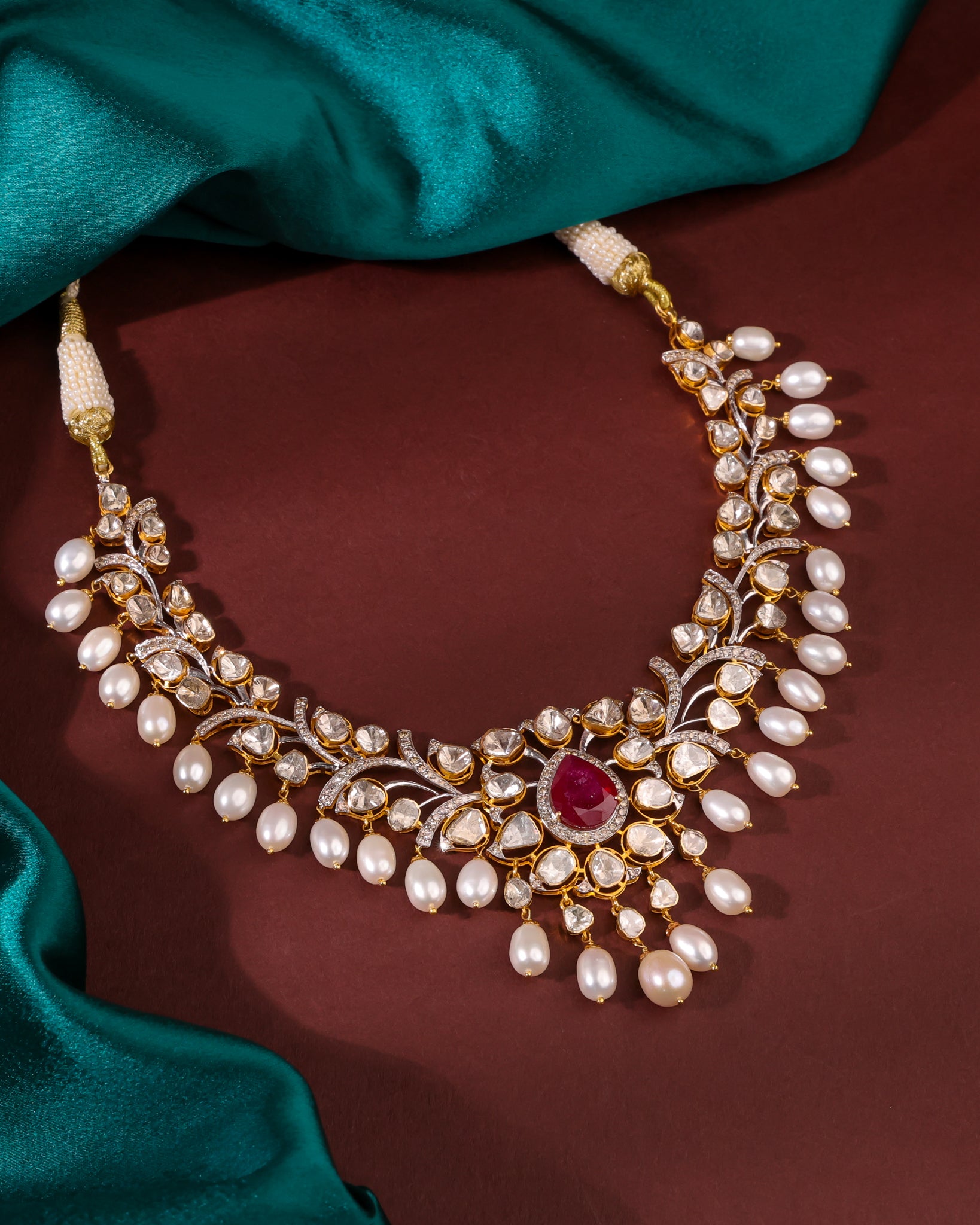 Addy Polki And Diamond Necklace