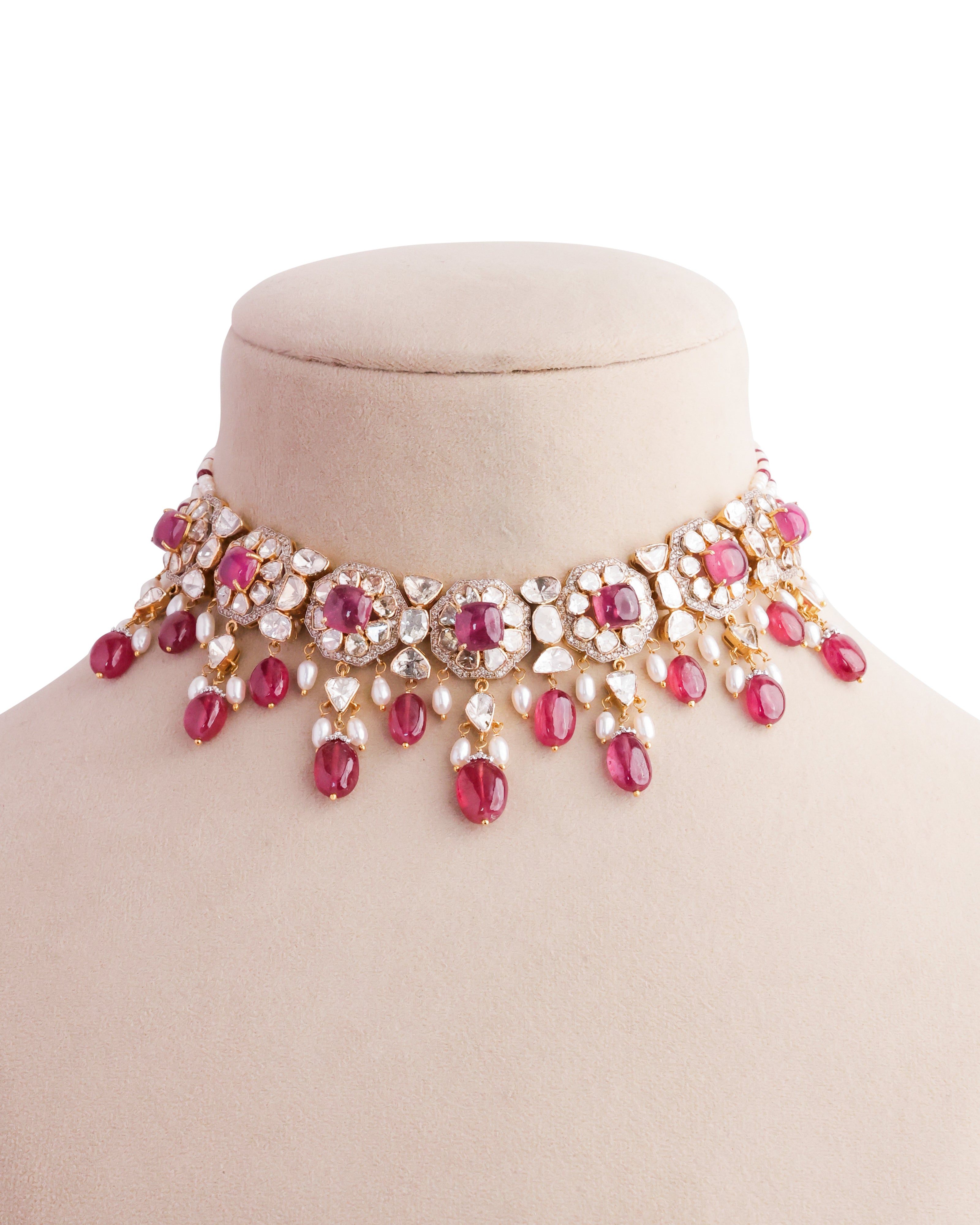 Aadya Polki And Diamond Choker