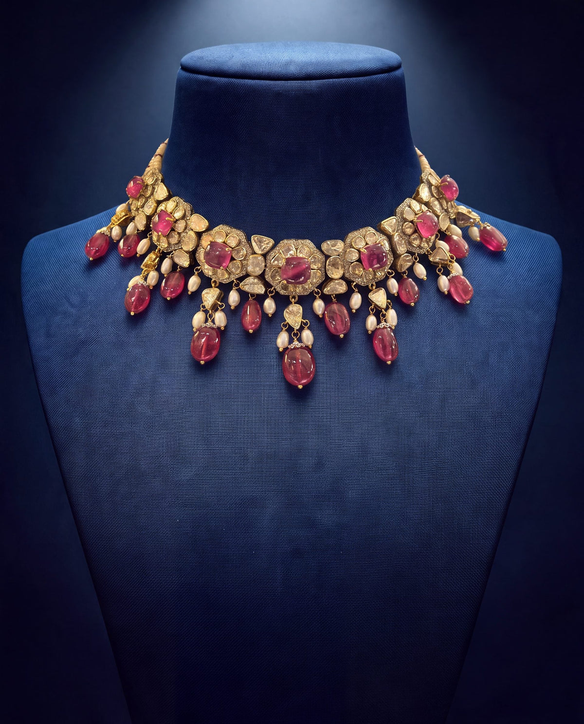 Aadya Polki And Diamond Choker