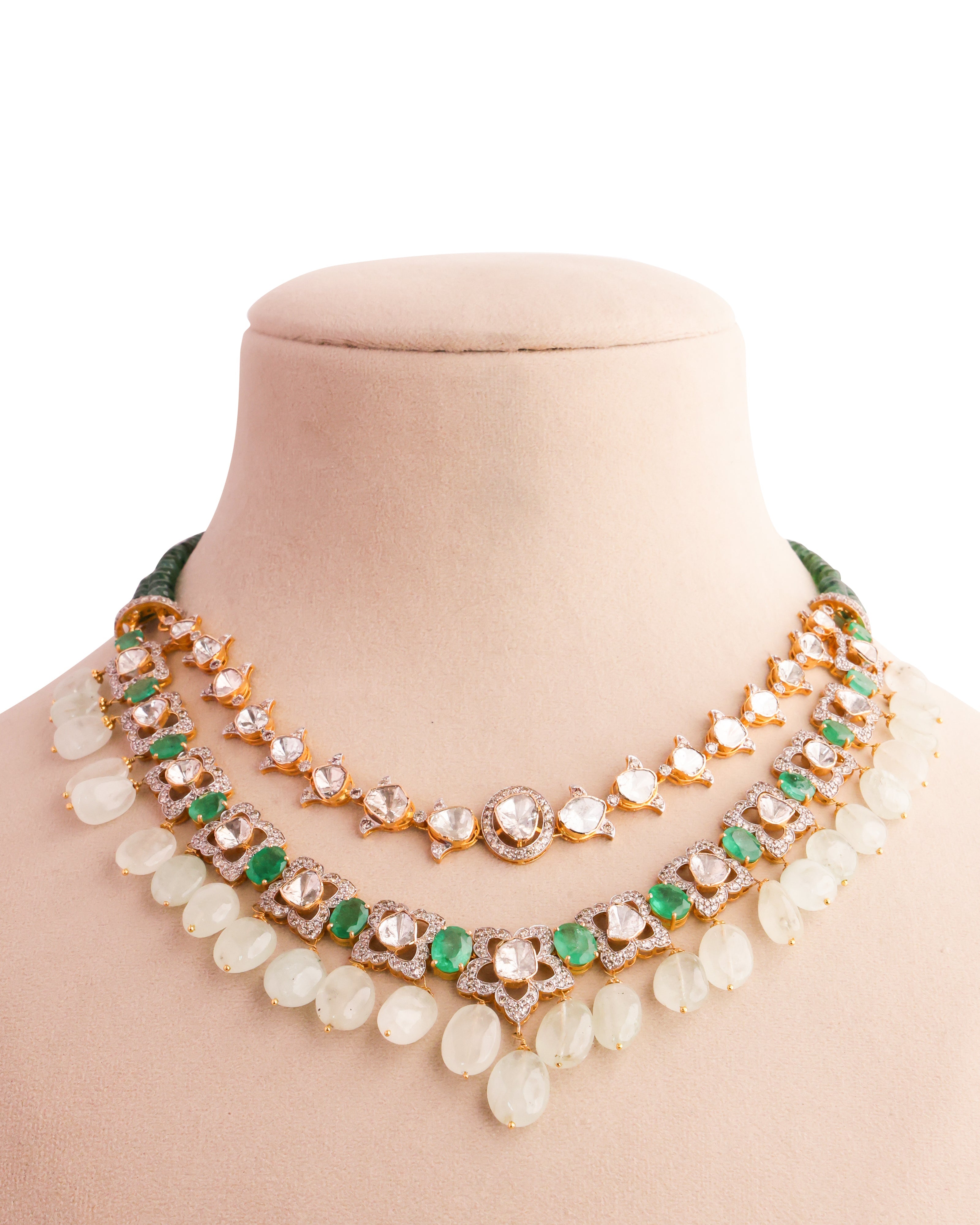 Aasrita Polki And Diamond Necklace