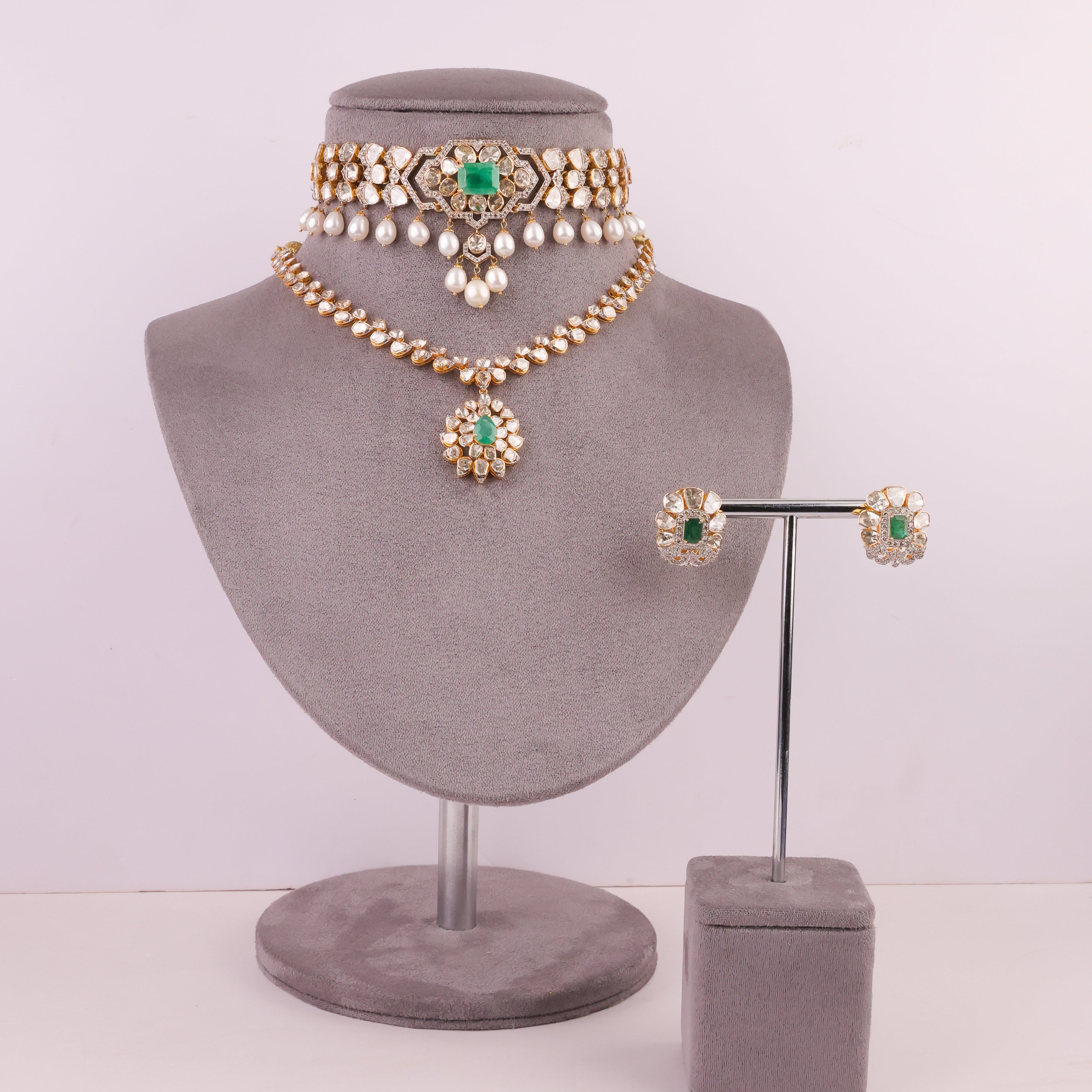 Preeti Bridal Polki And Diamond Set