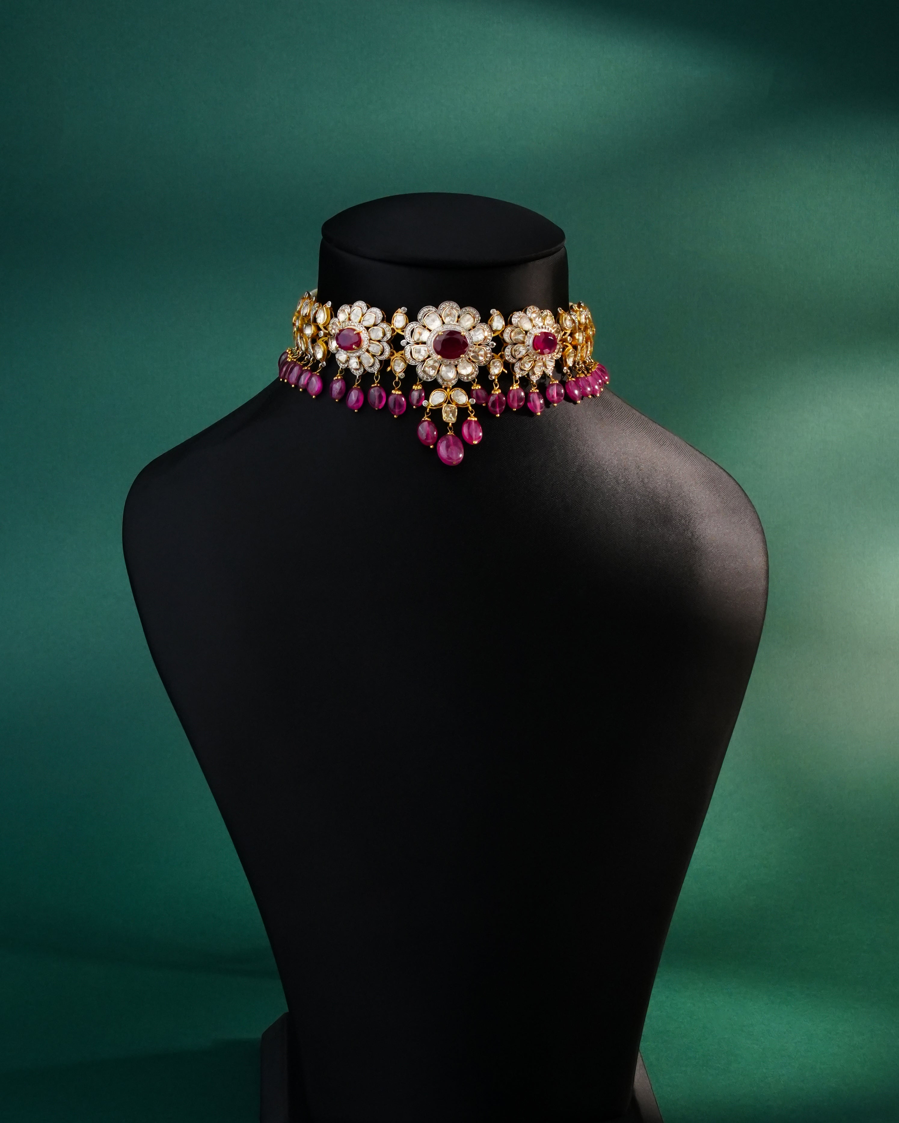 Nia Polki And Diamond Choker