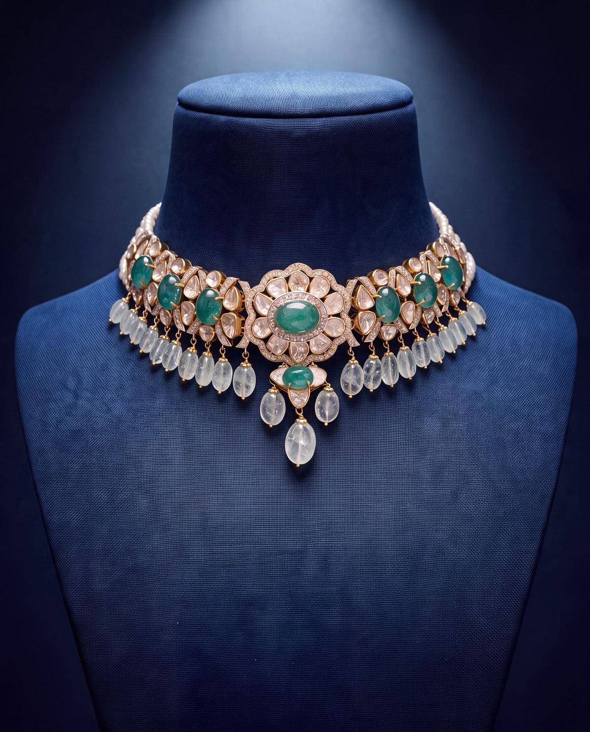 Bidisha Polki And Diamond Choker