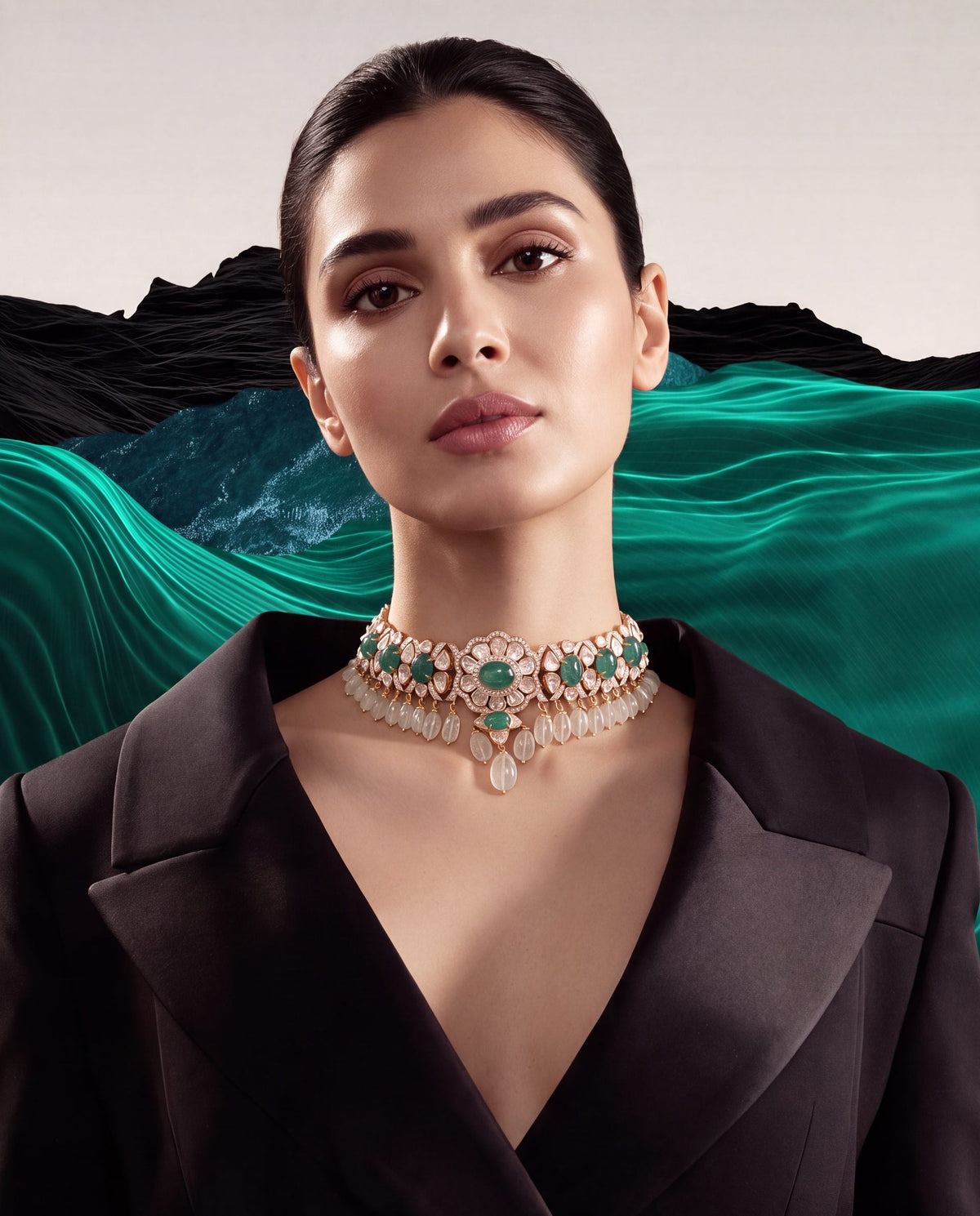 Bidisha Polki And Diamond Choker