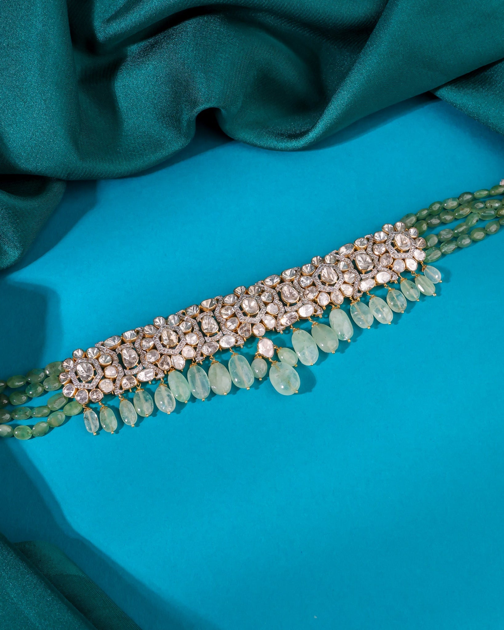 Aashmi Polki And Diamond Choker