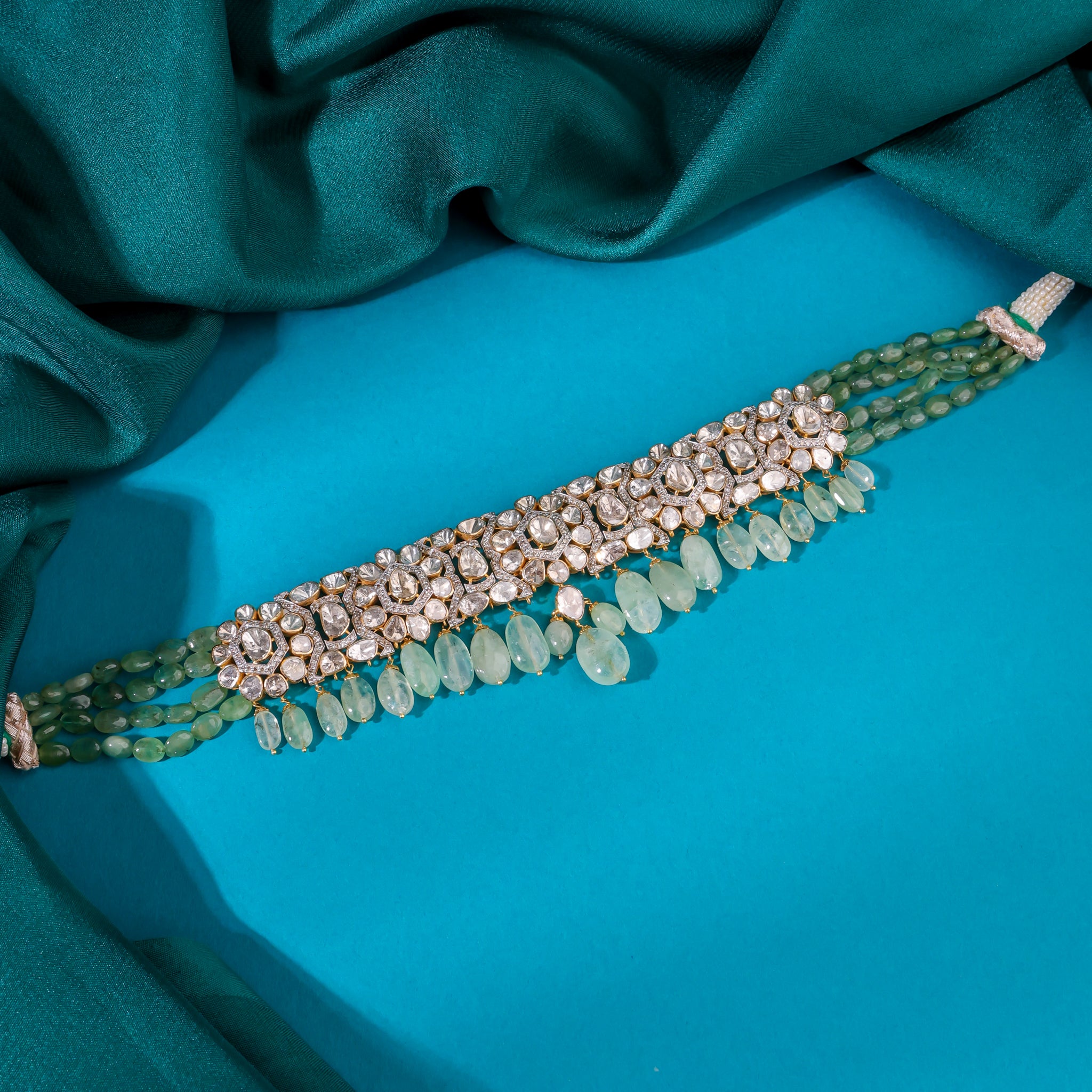 Aashmi Polki And Diamond Choker