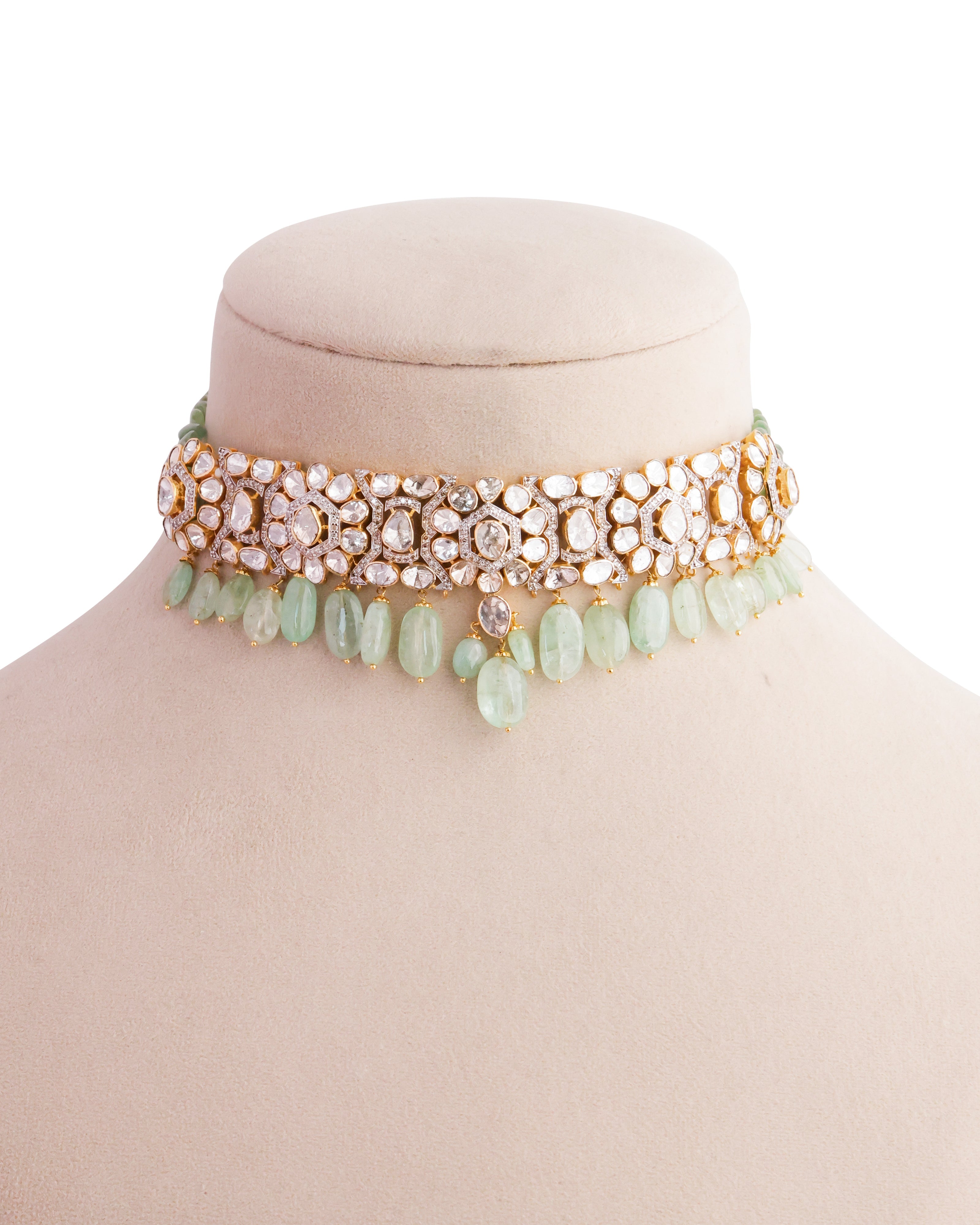 Aashmi Polki And Diamond Choker