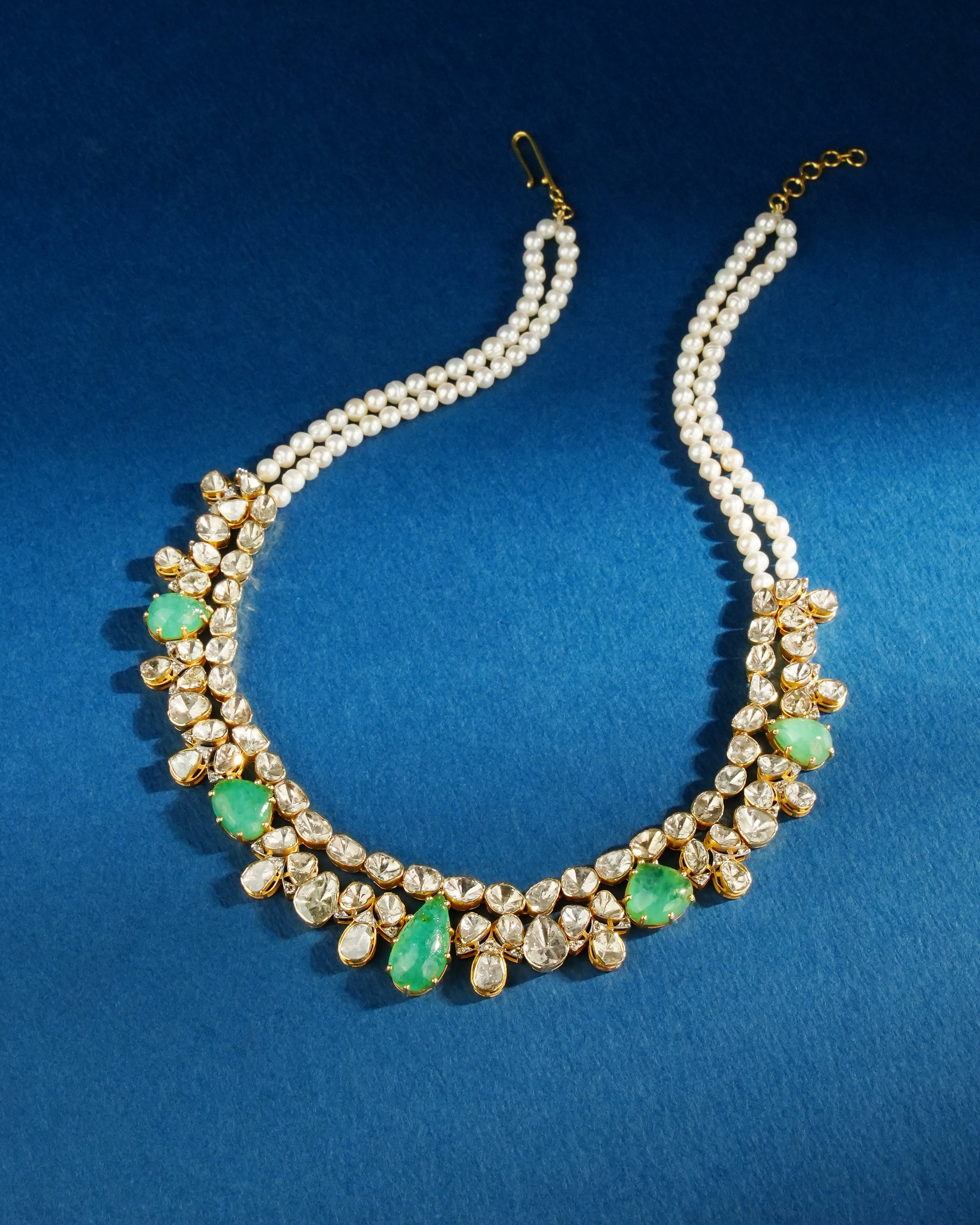 Vritika Polki And Diamond Necklace