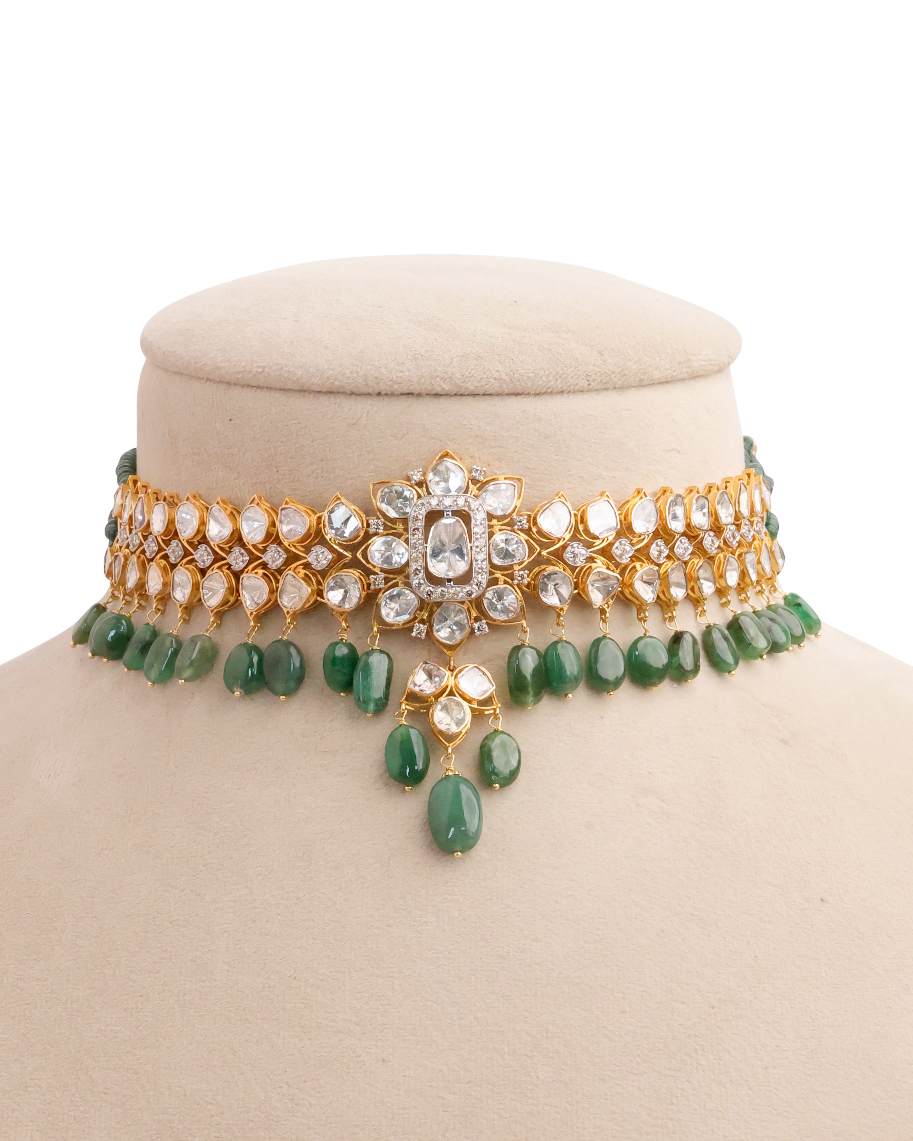 Nia Polki And Diamond Choker