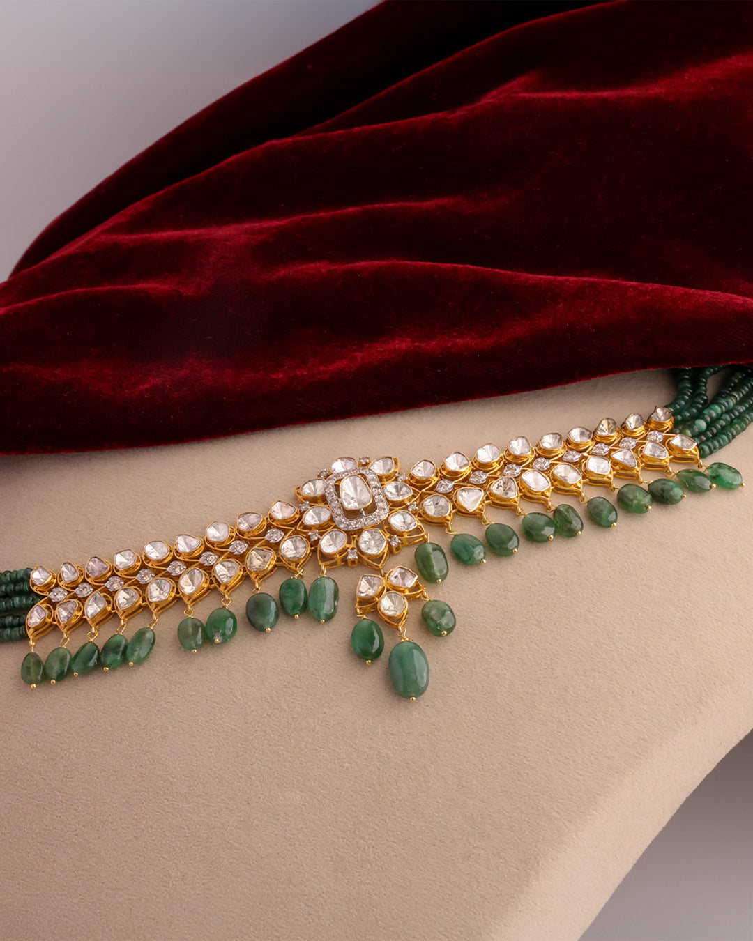 Nia Polki And Diamond Choker