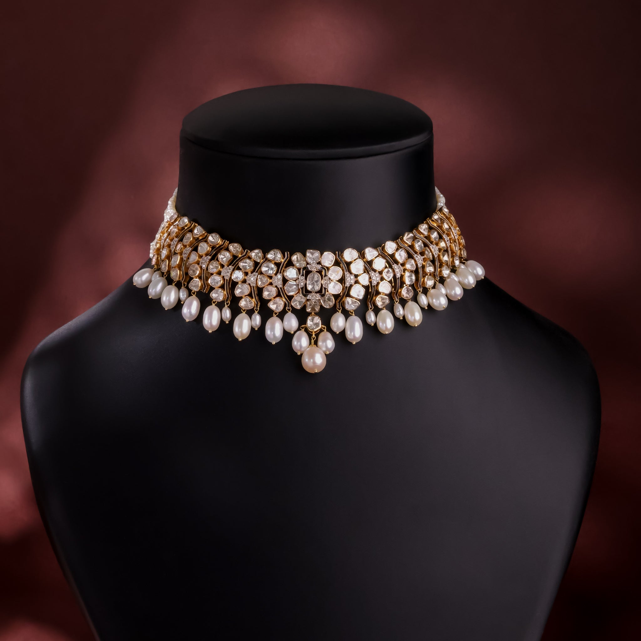 Cordelia Polki And Diamond Choker