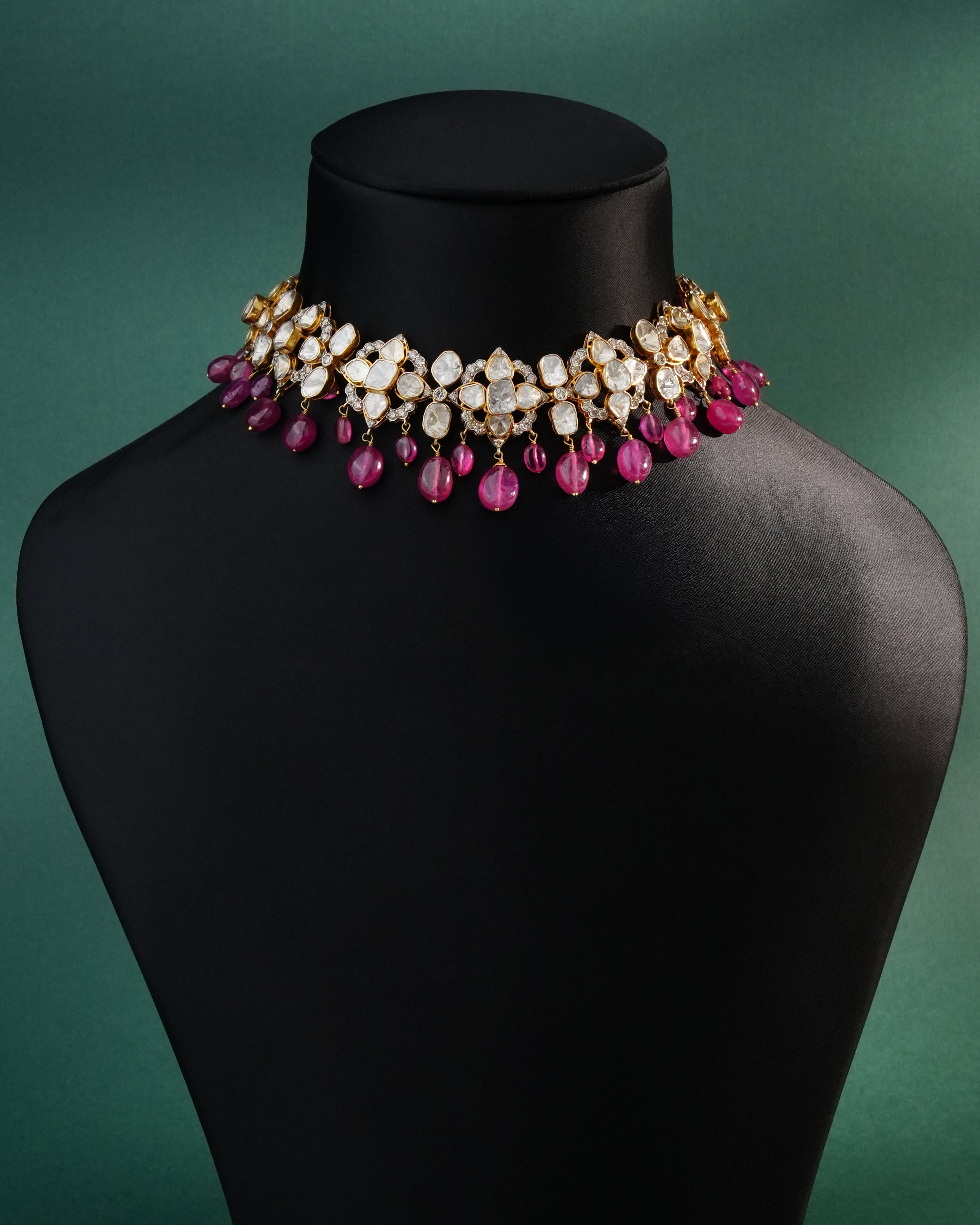 Traci Polki And Diamond Choker