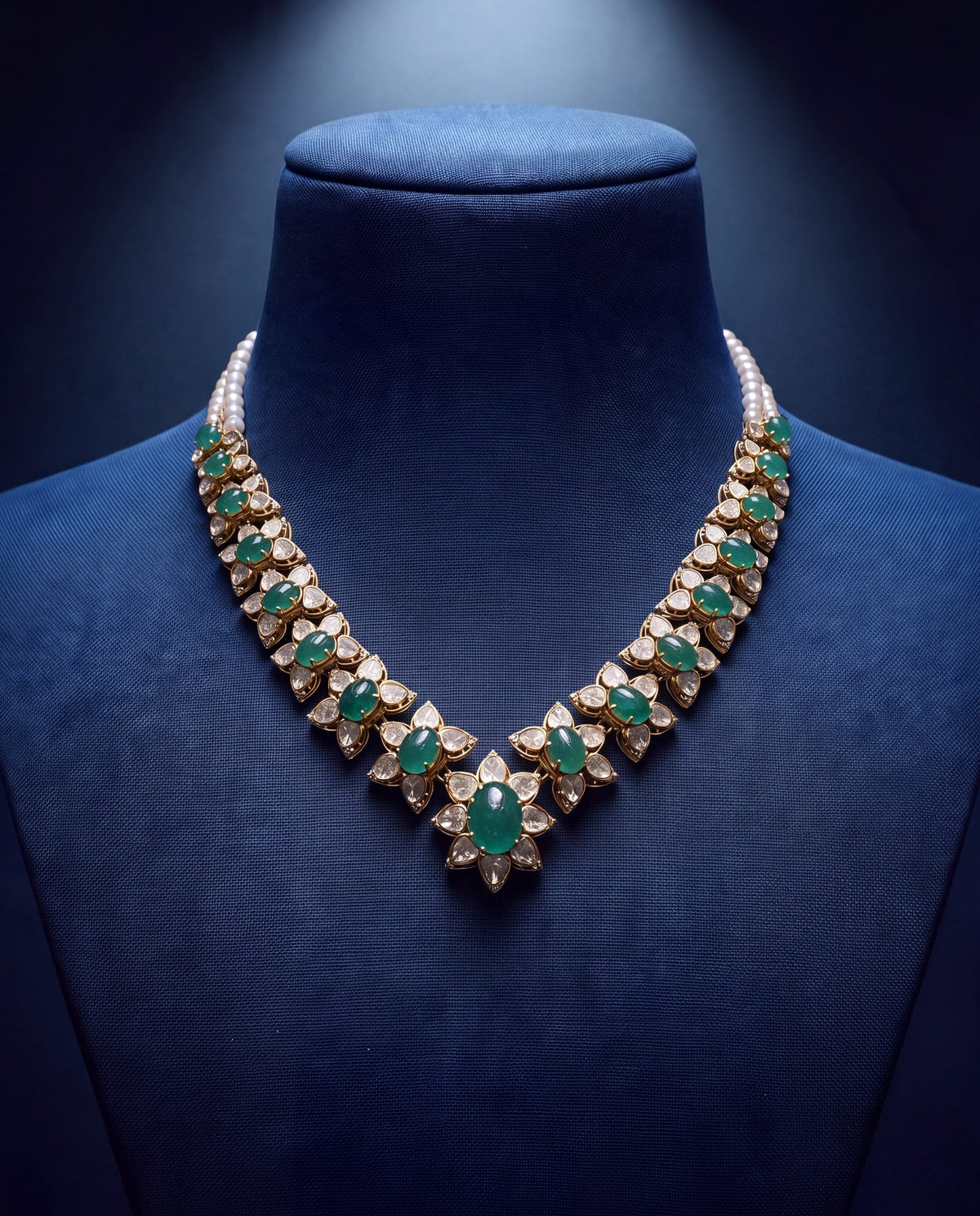 Zeenal Polki And Diamond Necklace