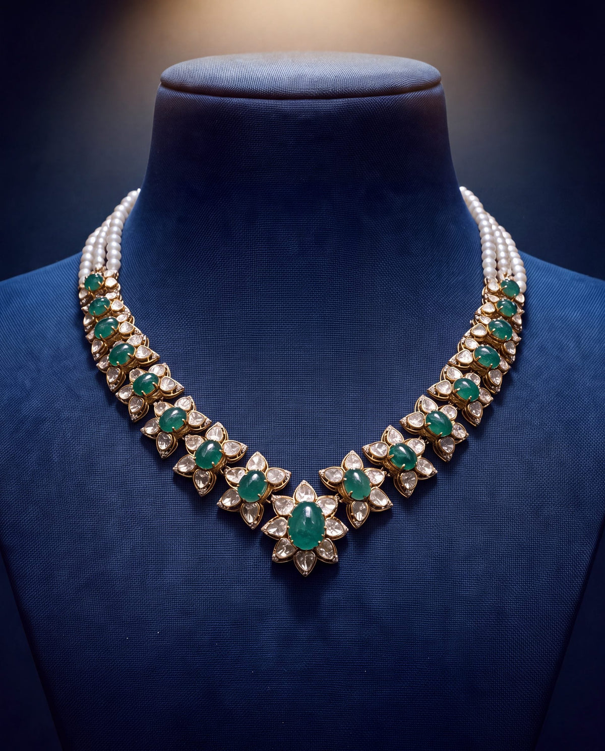 Zeenal Polki And Diamond Necklace