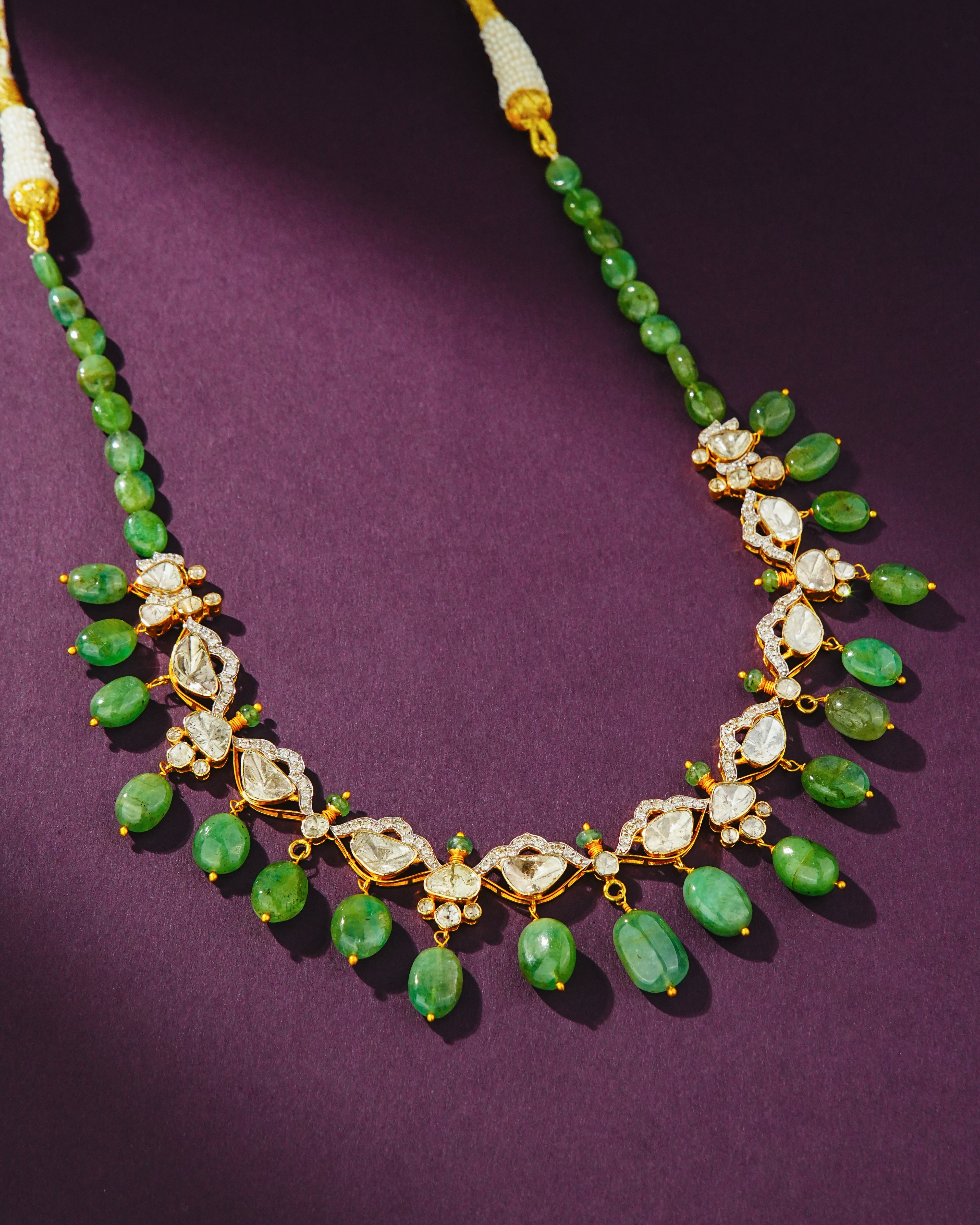Komal Polki And Diamond Necklace