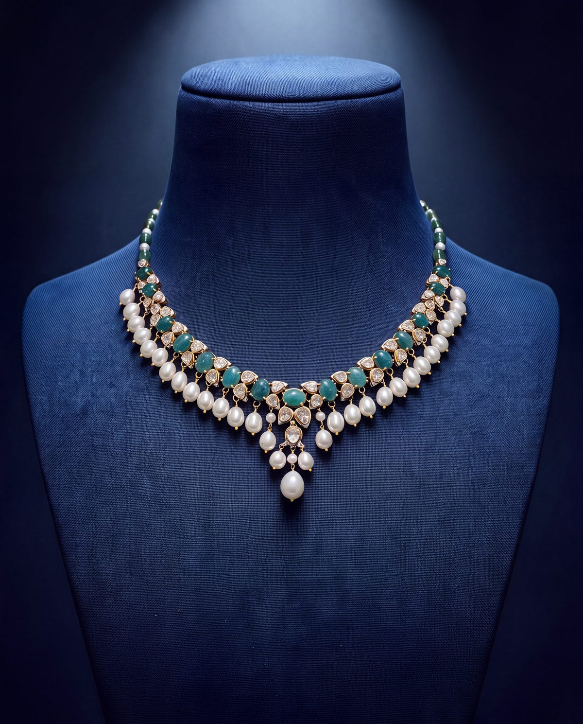 Kelly Polki And Diamond Necklace