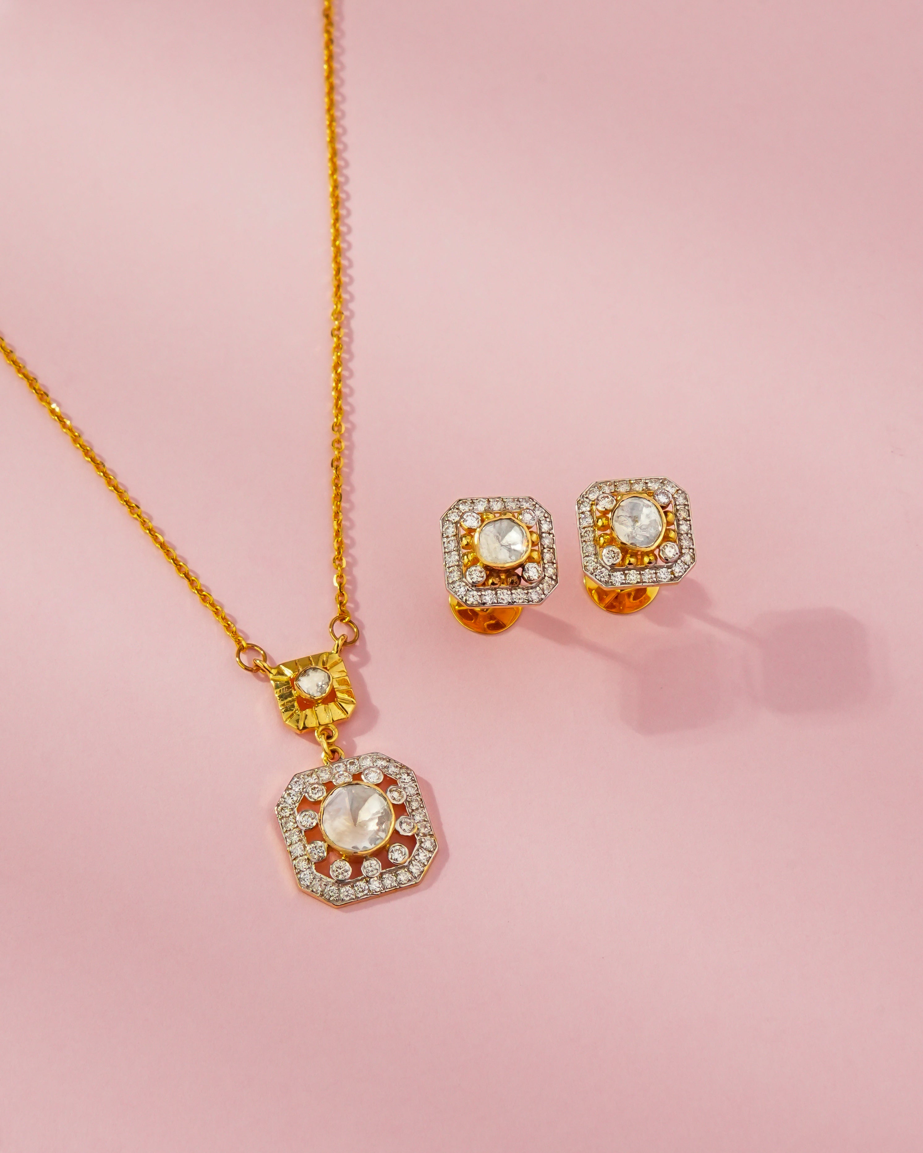 Ariana Polki And Diamond Pendant