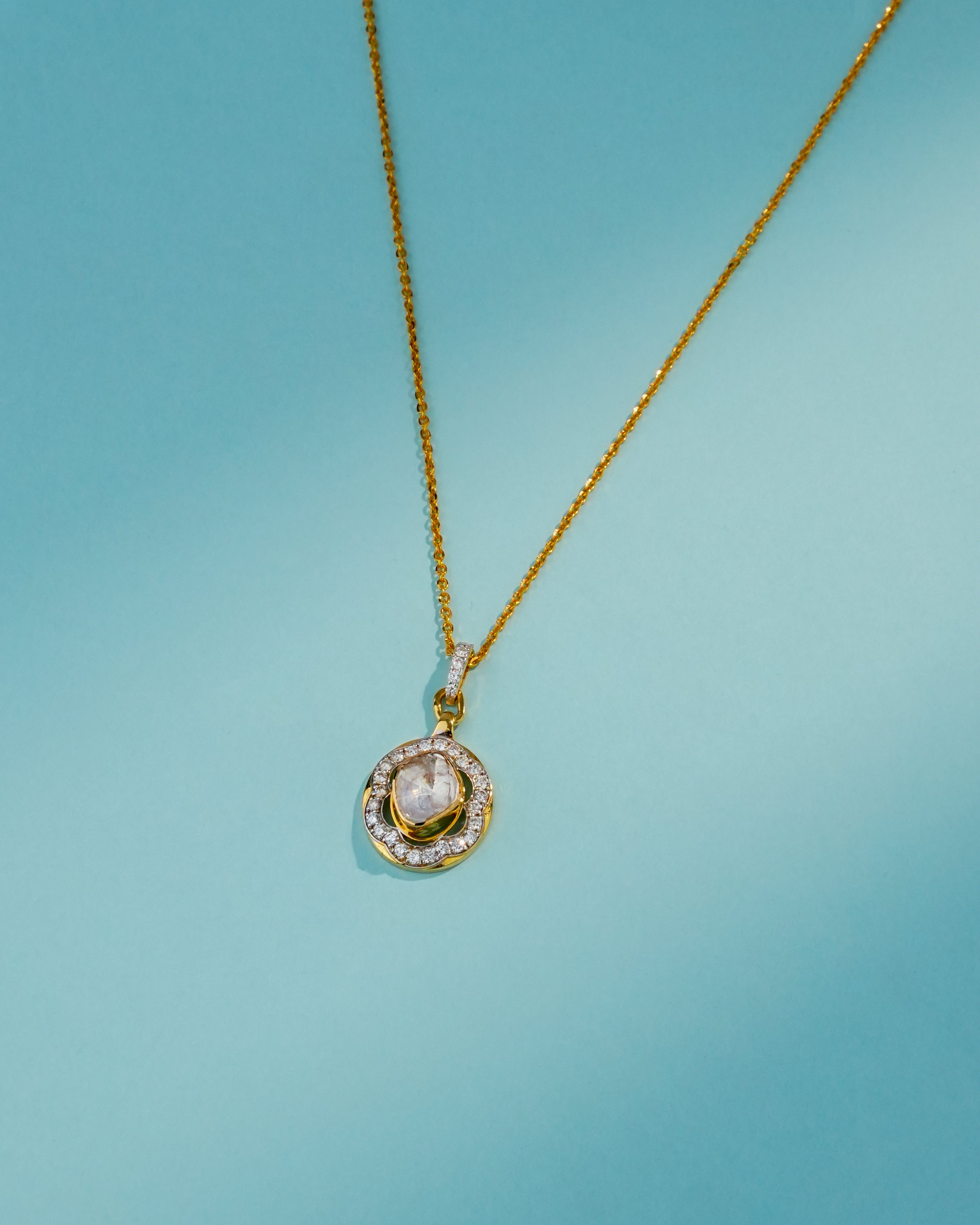Madeline Polki And Diamond Necklace
