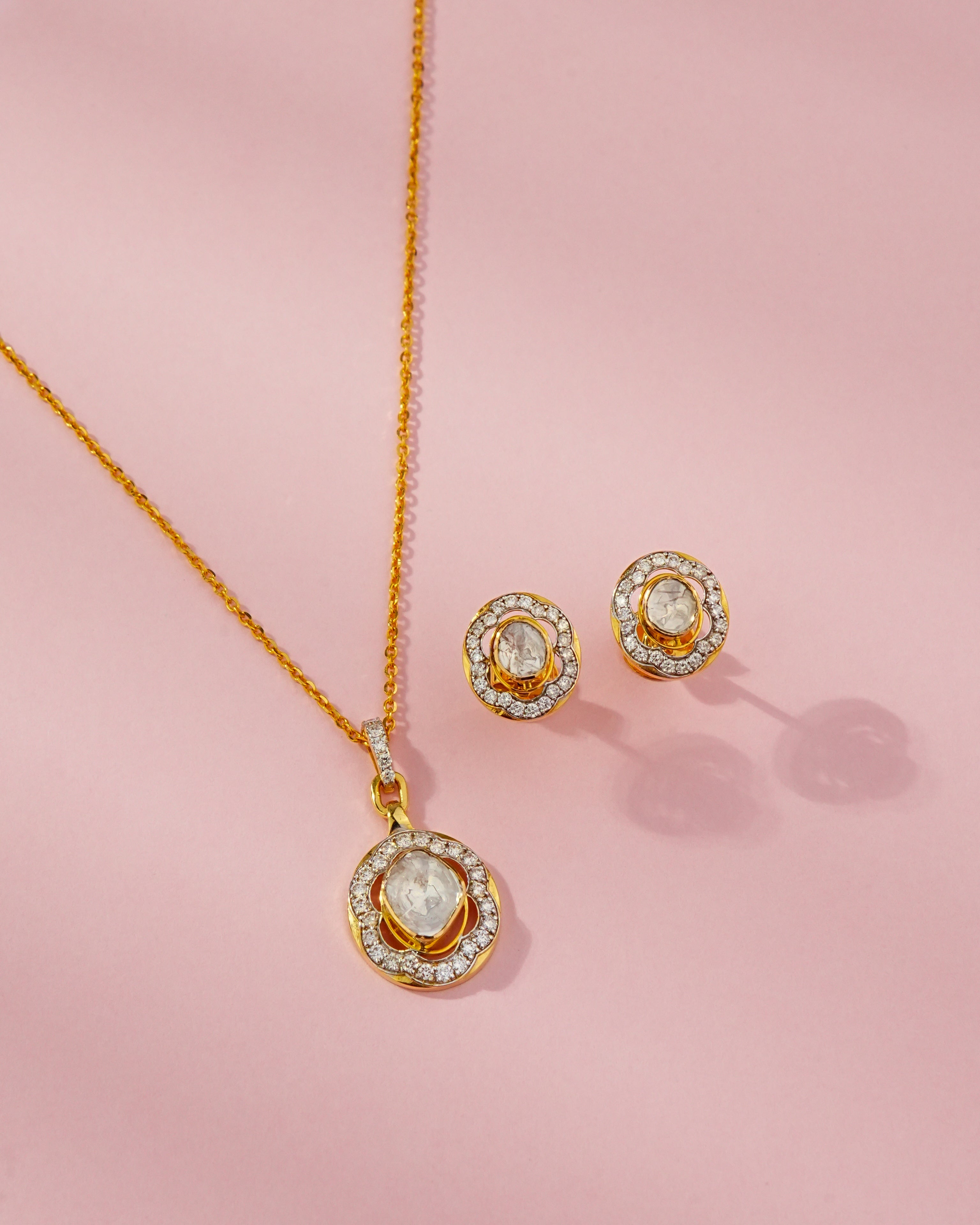 Madeline Polki And Diamond Necklace