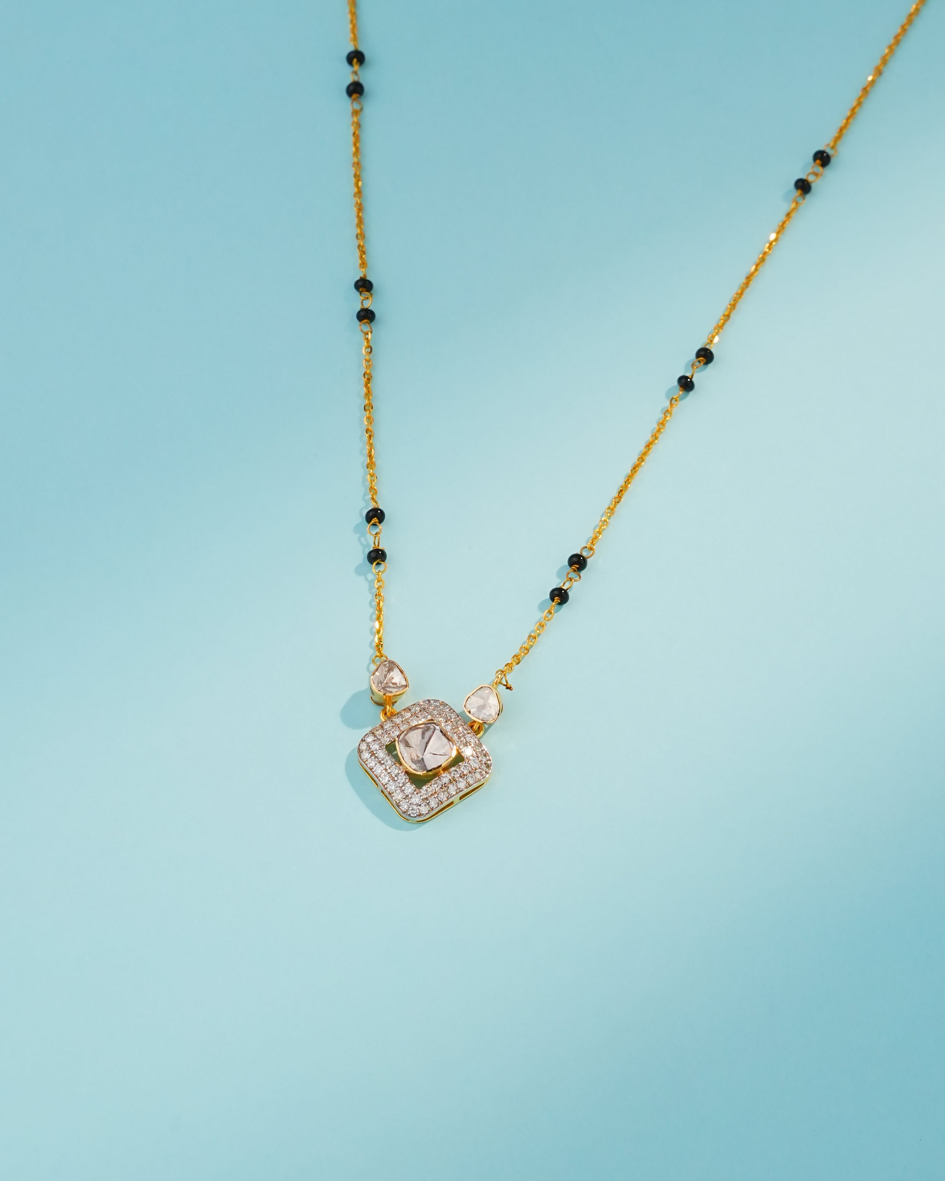 Ivy Polki And Diamond Pendant