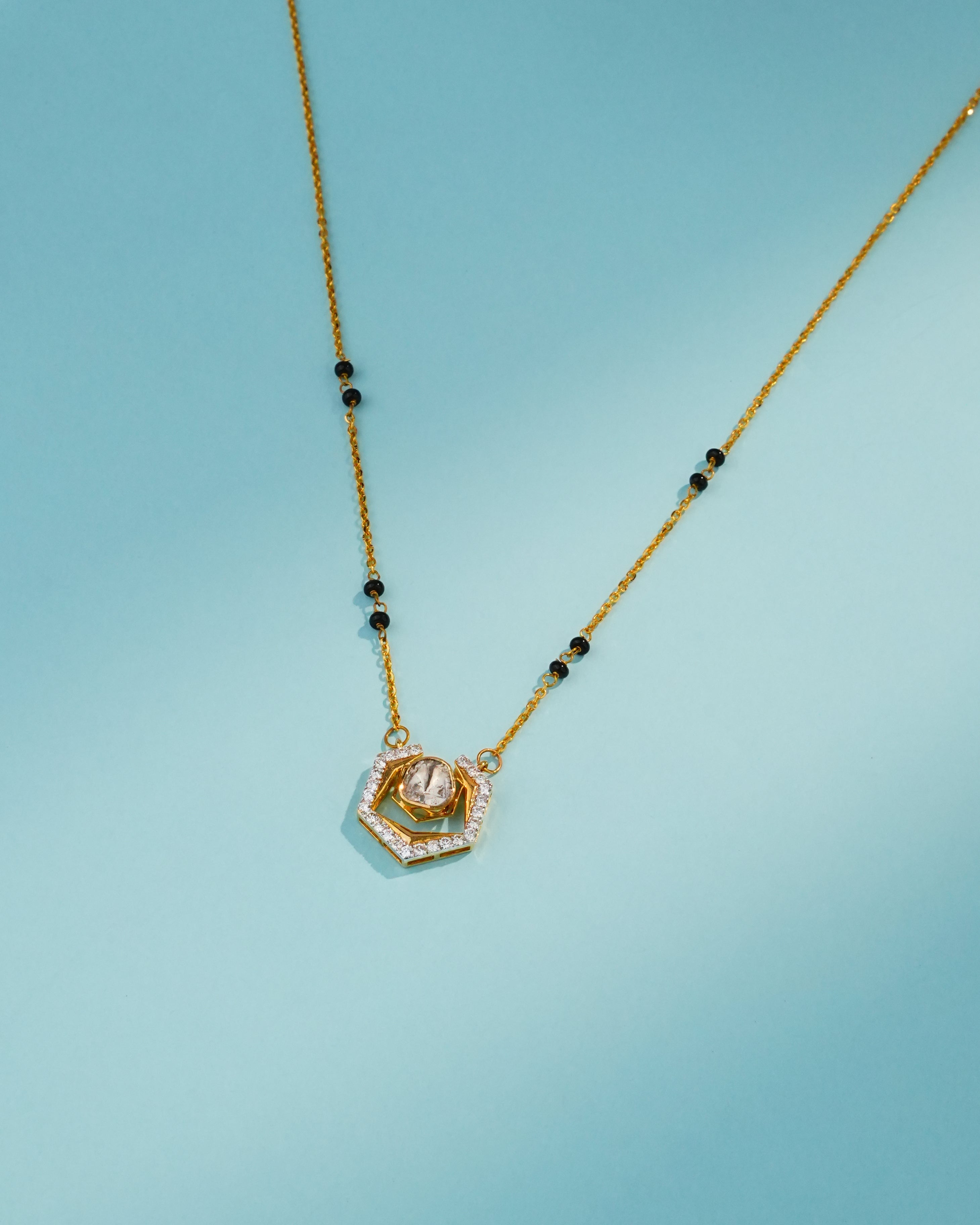 Emery Polki And Diamond Pendant