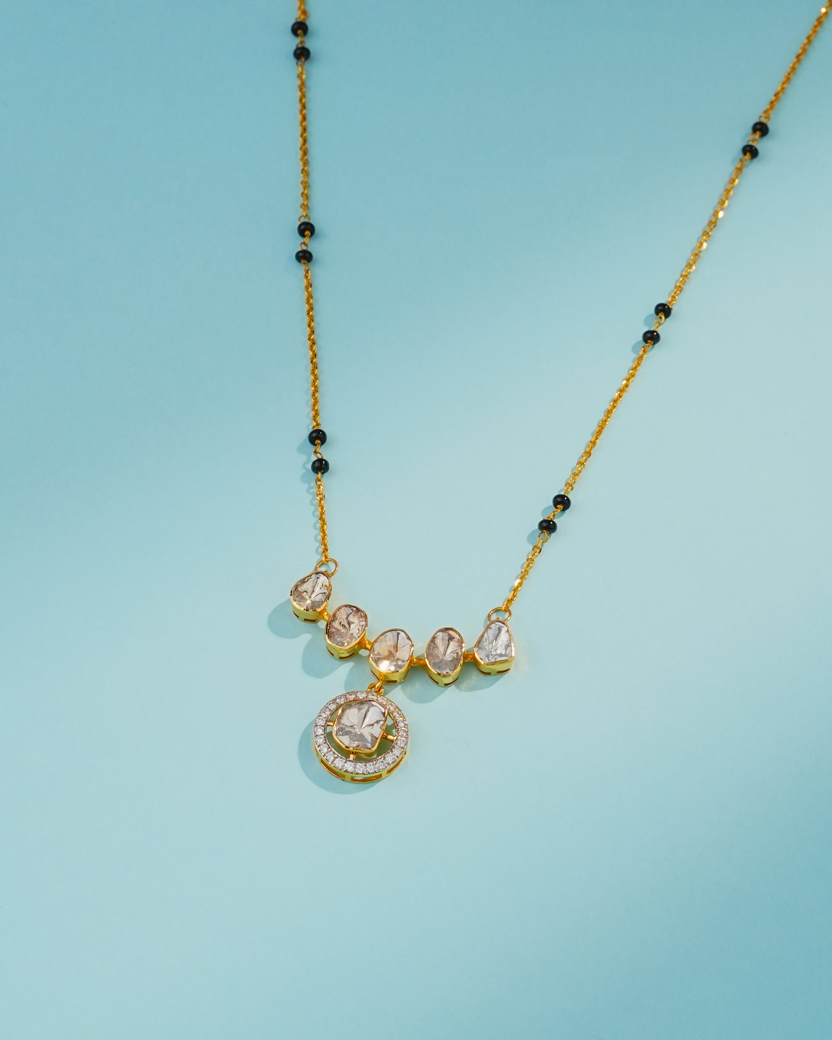 Amira Polki And Diamond Pendant