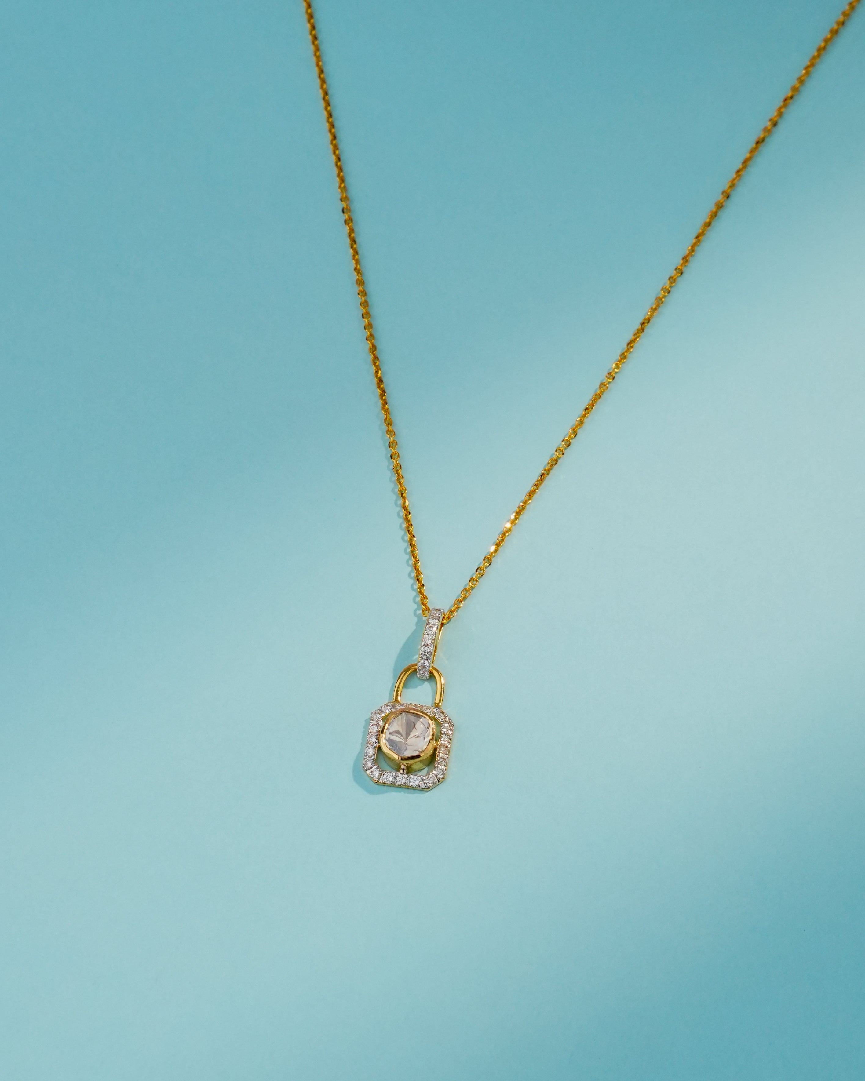 Nyla Polki And Diamond Pendant