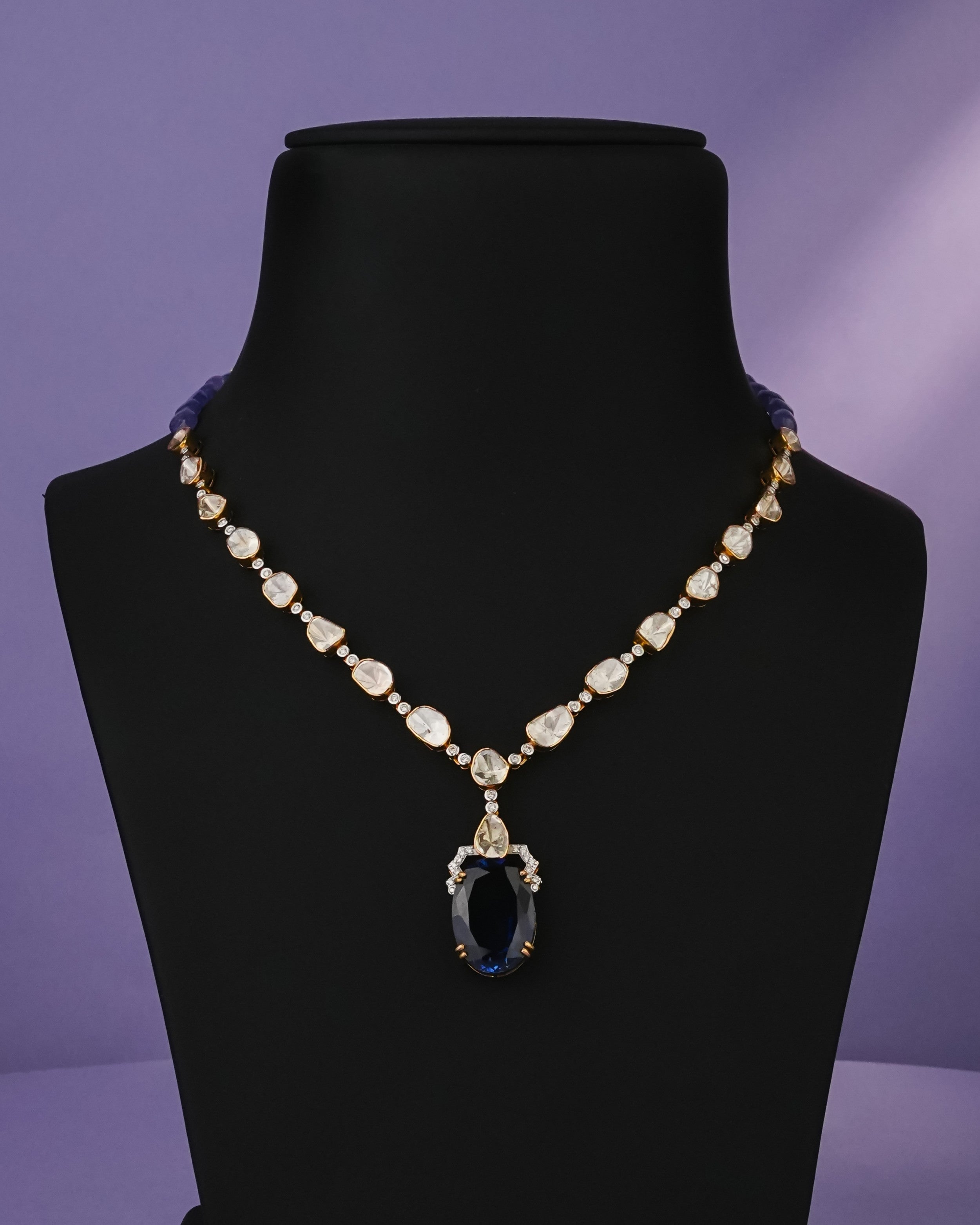Fehima Polki And Diamond Necklace