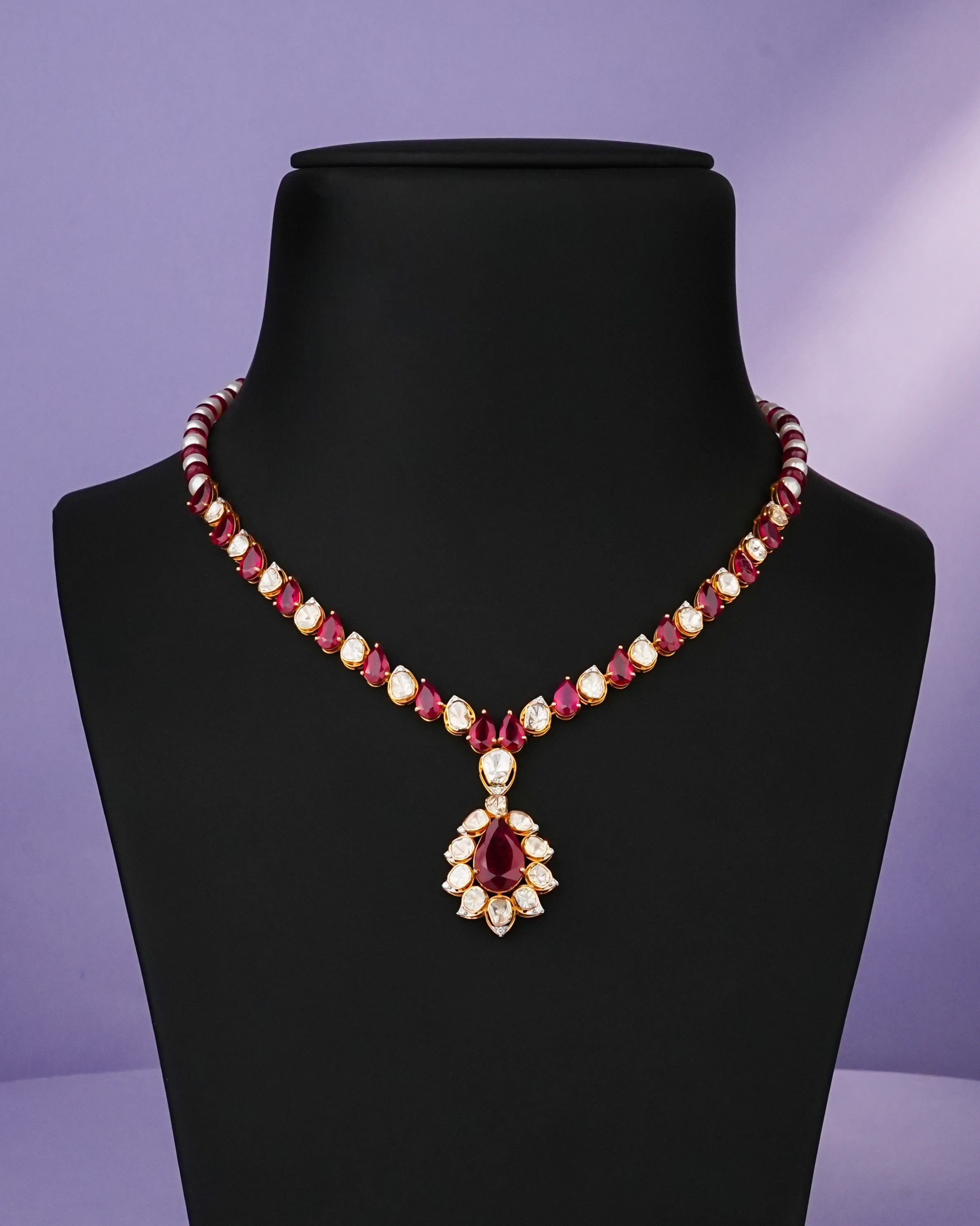 Jyoti Polki And Diamond Necklace